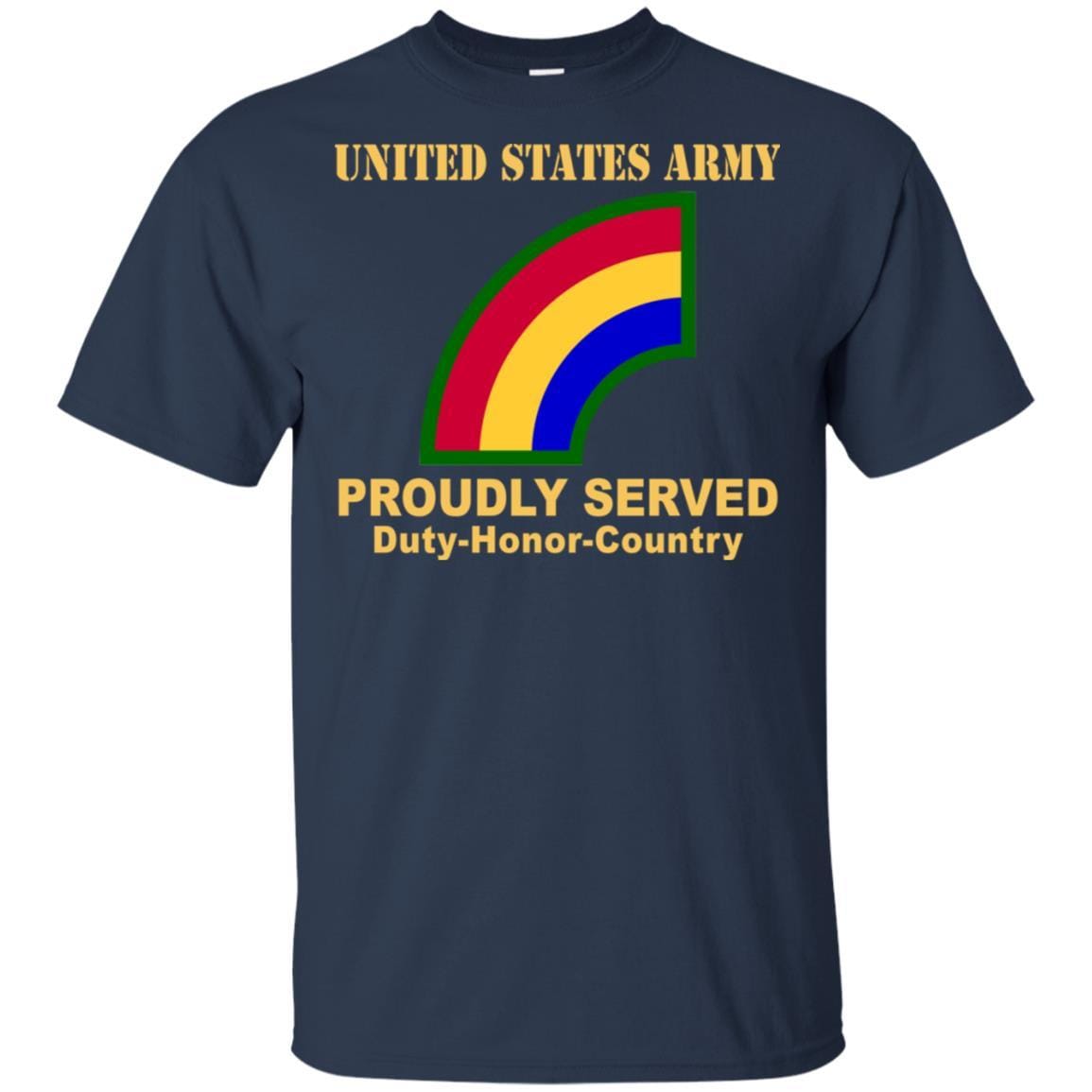 US ARMY 42ND INFANTRY DIVISION- Proudly Served T-Shirt On Front For Men-TShirt-Army-Veterans Nation