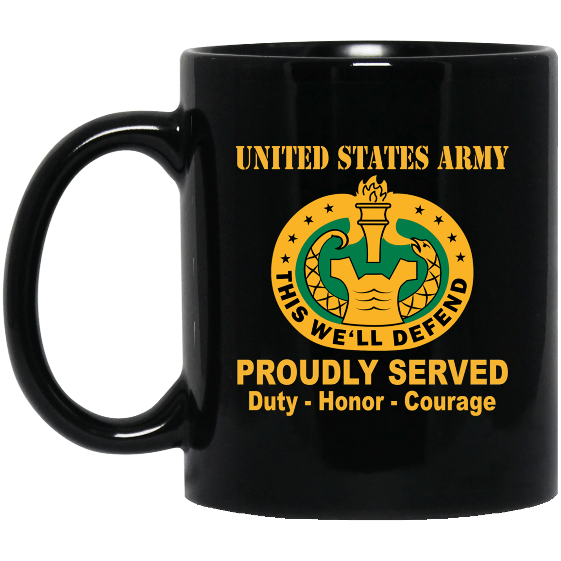 US Army Drill Sergeant Badge 11 oz - 15 oz-Mug-Army-Badge-Veterans Nation