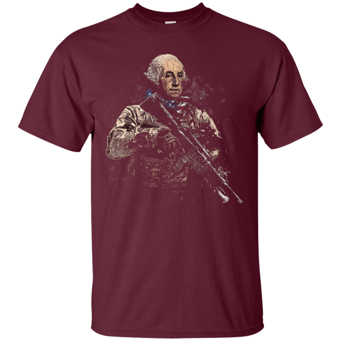 Military T-Shirt "Washington Soldier Presidents"-TShirt-General-Veterans Nation