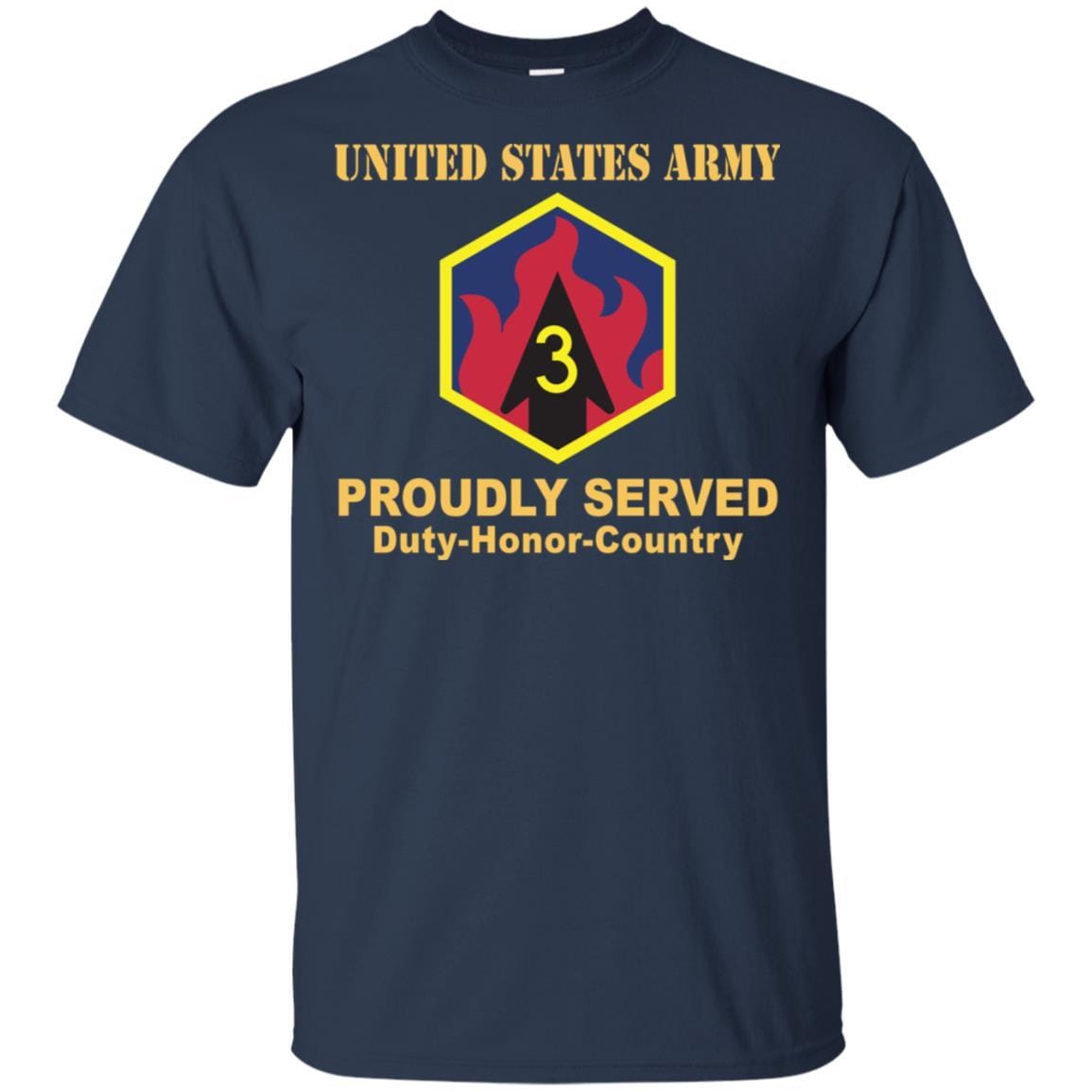 US ARMY 3RD CHEMICAL BRIGADE- Proudly Served T-Shirt On Front For Men-TShirt-Army-Veterans Nation