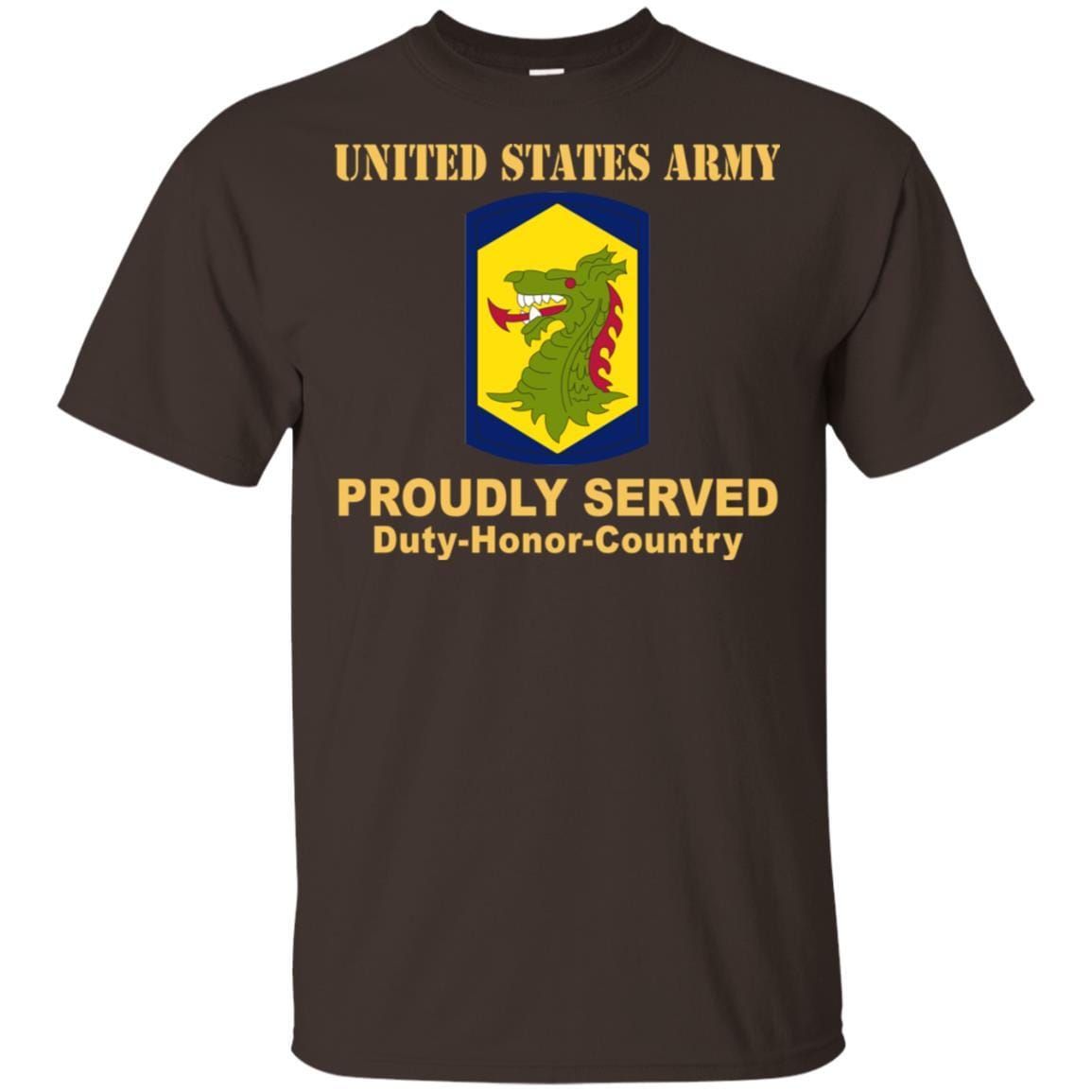 US ARMY 404 MANEUVER ENHANCEMENT BRIGADE- Proudly Served T-Shirt On Front For Men-TShirt-Army-Veterans Nation