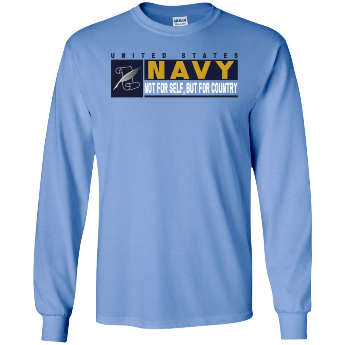 Navy Journalist Navy JO- Not for self Long Sleeve - Pullover Hoodie-TShirt-Navy-Veterans Nation