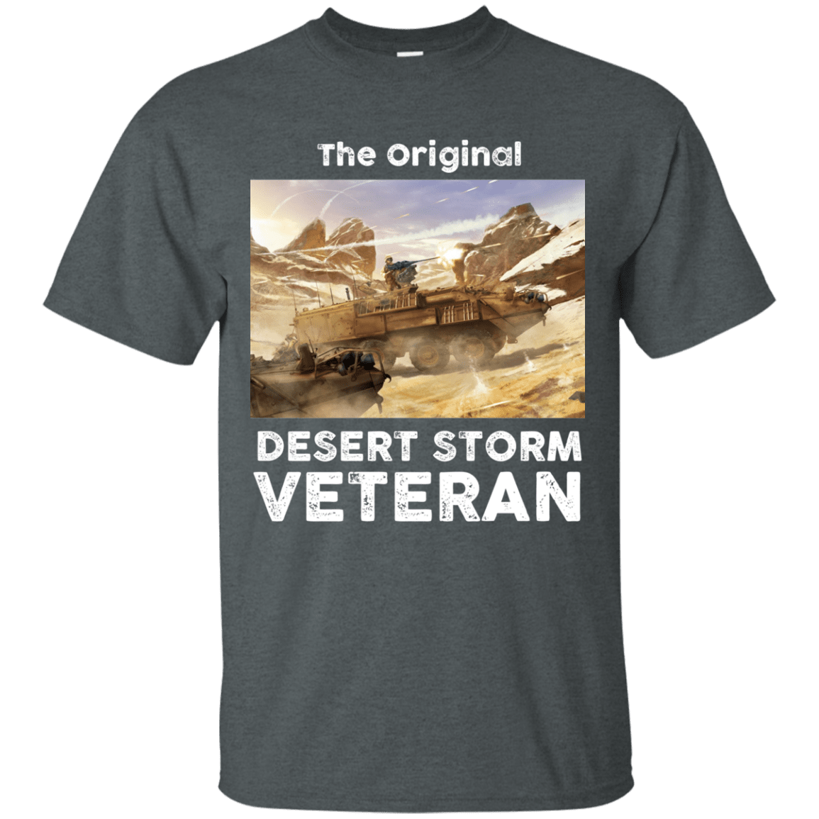 Military T-Shirt "The Original Desert Storm Veteran Men" Front-TShirt-General-Veterans Nation