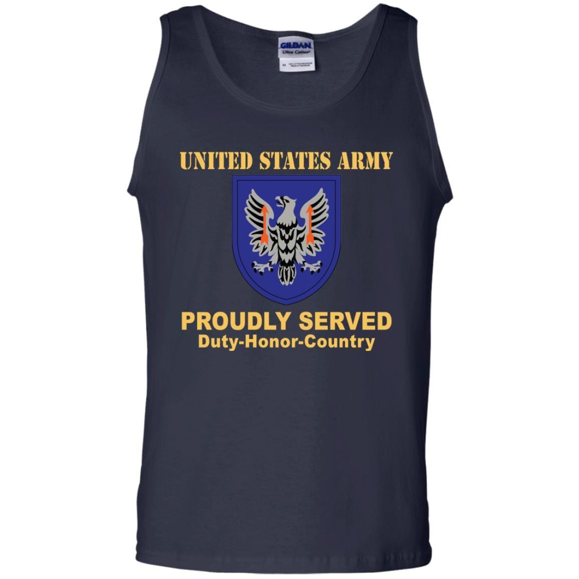 US ARMY 11TH AVIATION COMMAND- Proudly Served T-Shirt On Front For Men-TShirt-Army-Veterans Nation