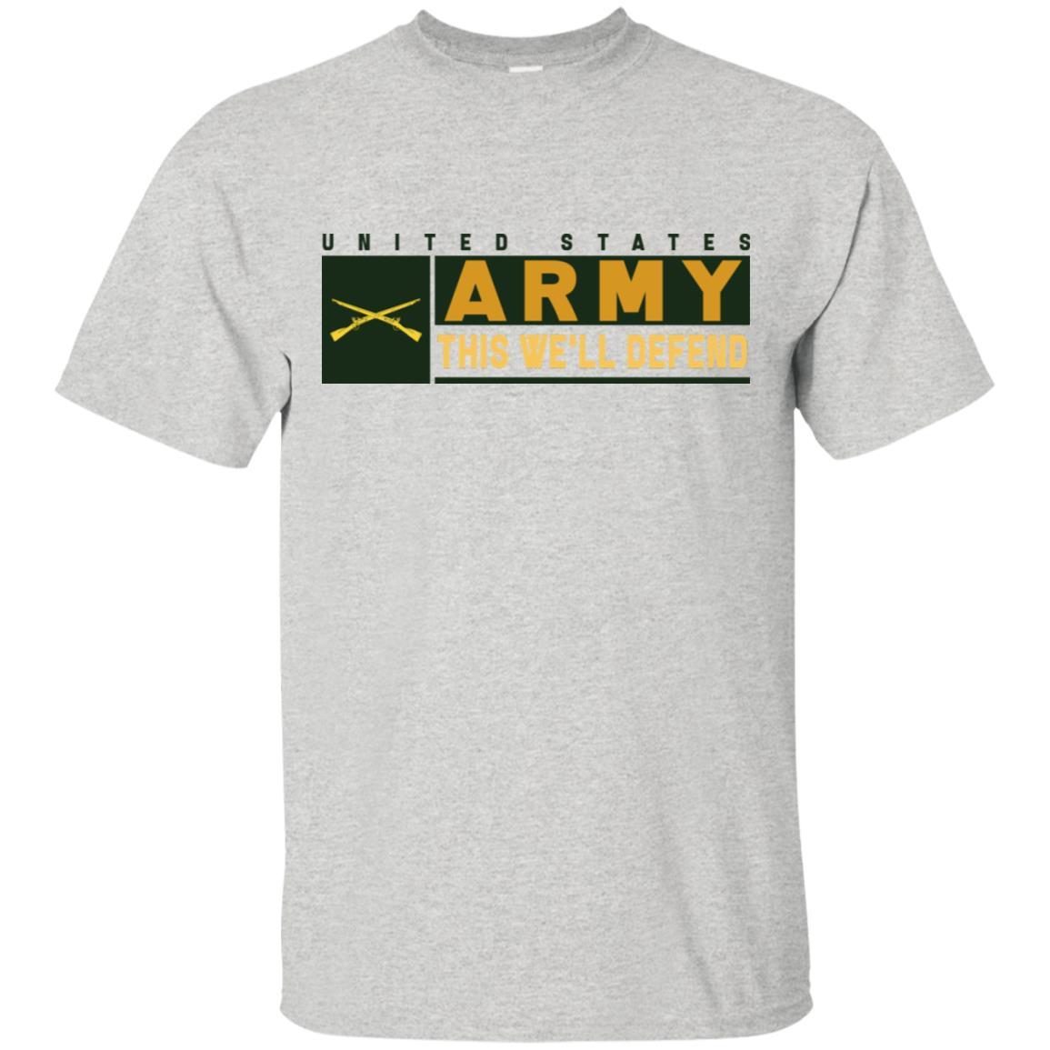 U.S. Army Infantry- This We'll Defend T-Shirt On Front For Men-TShirt-Army-Veterans Nation