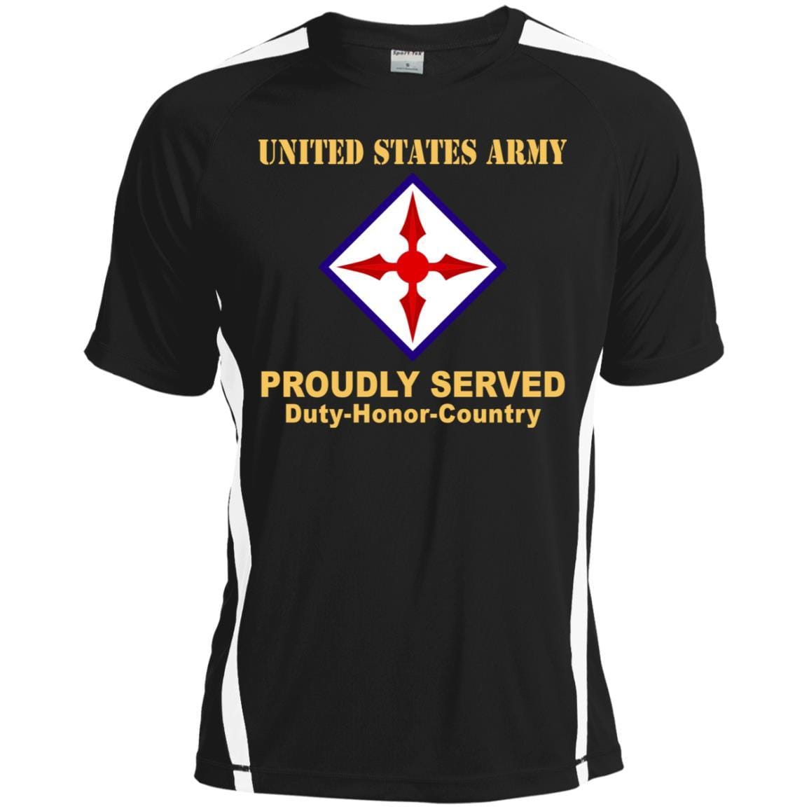 US ARMY 77 AVIATION BRIGADE- Proudly Served T-Shirt On Front For Men-TShirt-Army-Veterans Nation