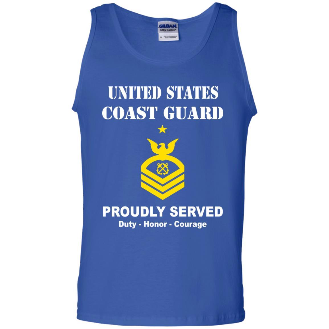 US Coast Guard E-8 Senior Chief Petty Officer E8 SCPO Chief Petty Officer Men Front USCG T Shirt-TShirt-USCG-Veterans Nation