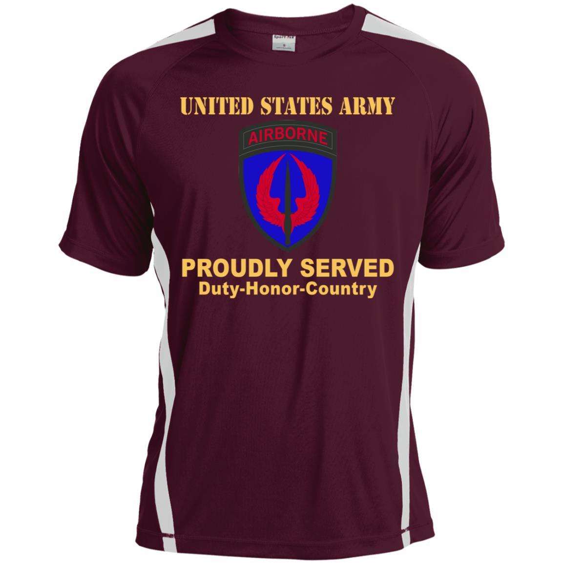 US ARMY SPECIAL OPERATIONS AVIATION COMMAND- Proudly Served T-Shirt On Front For Men-TShirt-Army-Veterans Nation