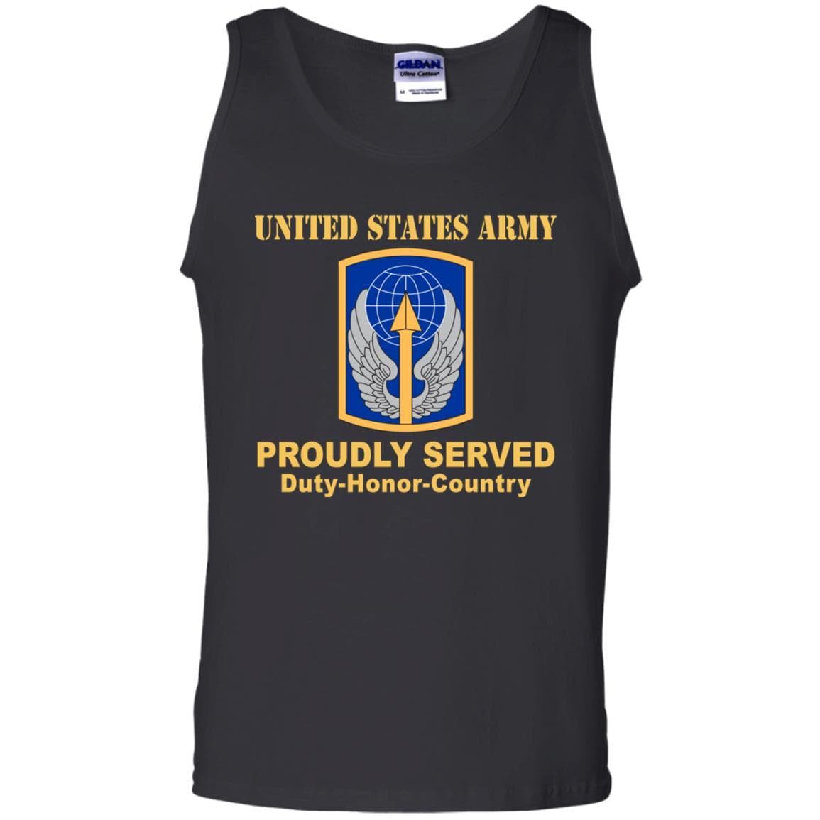 US ARMY 166 AVIATION BRIGADE- Proudly Served T-Shirt On Front For Men-TShirt-Army-Veterans Nation