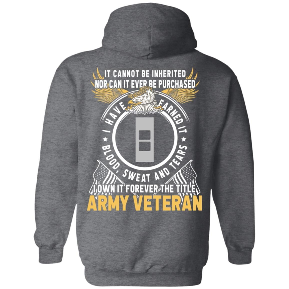 US Army W-2 Chief Warrant Officer 2 W2 CW2 Warrant Officer Ranks T-Shirt For Men On Back-TShirt-Army-Veterans Nation