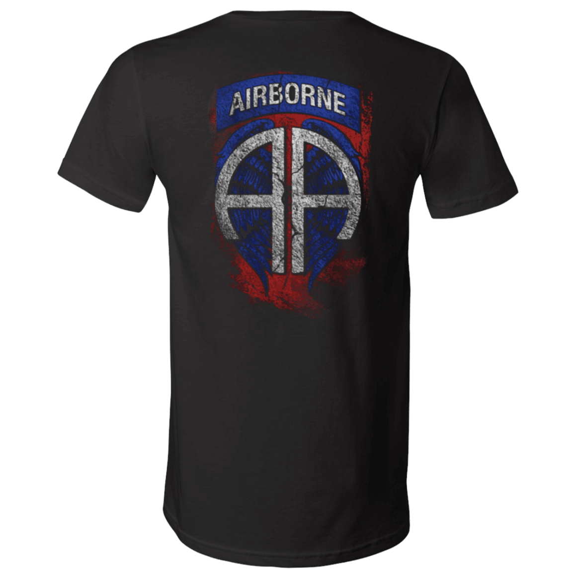 US Air Force - Airborne Angel - Men Back T Shirt-TShirt-USAF-Veterans Nation