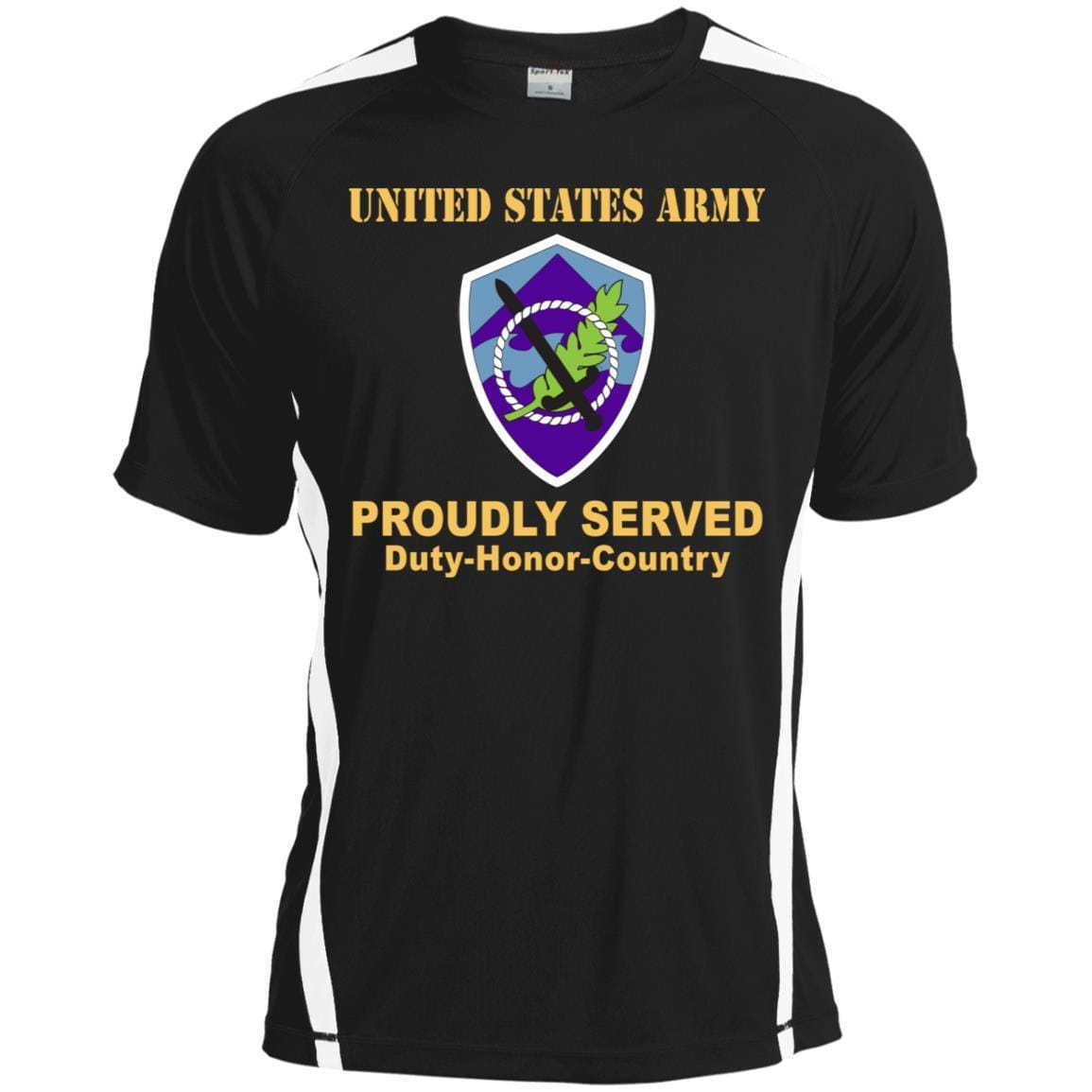 US ARMY 350 CIVIL AFFAIRS COMMAND- Proudly Served T-Shirt On Front For Men-TShirt-Army-Veterans Nation