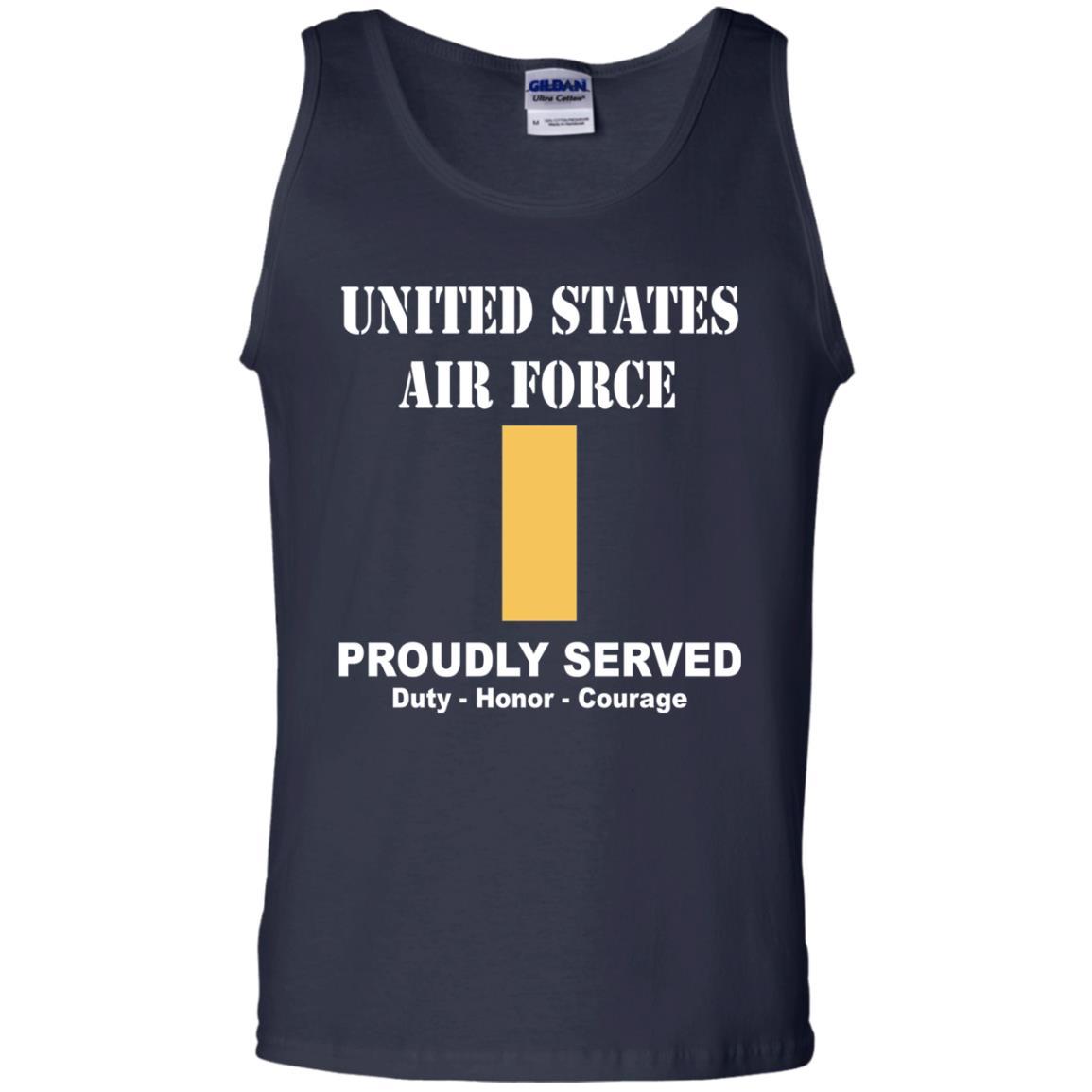 US Air Force O-1 Second Lieutenant 2d Lt O1 Commissioned Officer Ranks Men Front T Shirt For Air Force-TShirt-USAF-Veterans Nation
