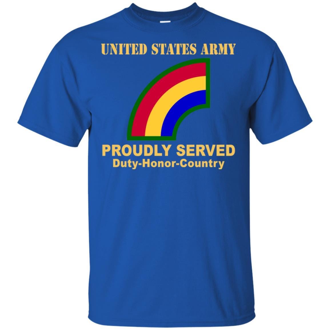 US ARMY 42ND INFANTRY DIVISION- Proudly Served T-Shirt On Front For Men-TShirt-Army-Veterans Nation