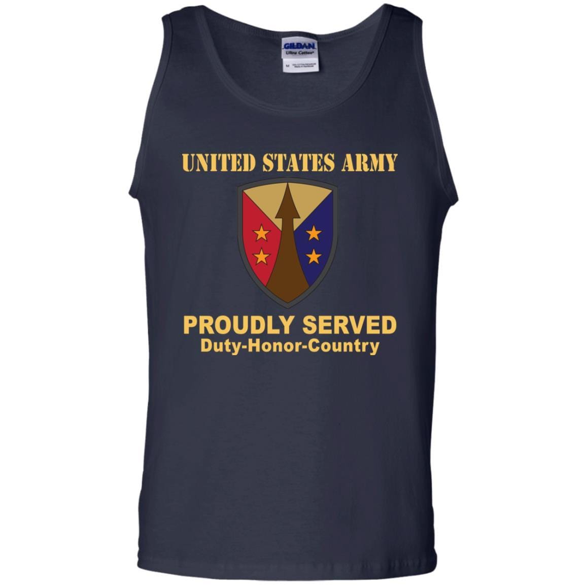 US ARMY CSIB ARMY RESERVE SUSTAINMENT COMMAND- Proudly Served T-Shirt On Front For Men-TShirt-Army-Veterans Nation