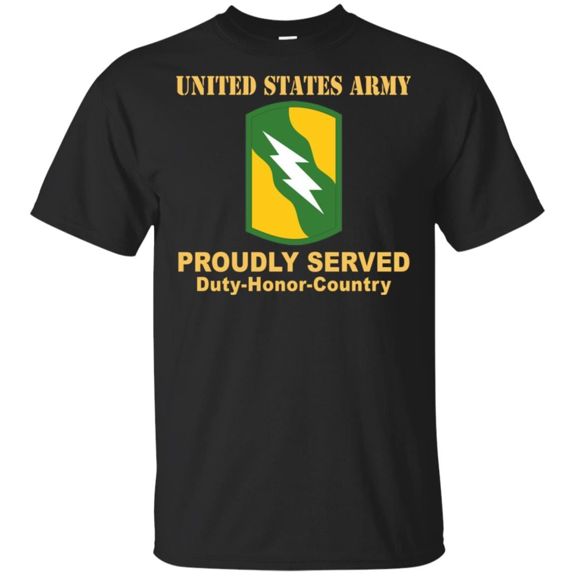 US ARMY 155TH ARMORED BRIGADE COMBAT TEAM- Proudly Served T-Shirt On Front For Men-TShirt-Army-Veterans Nation