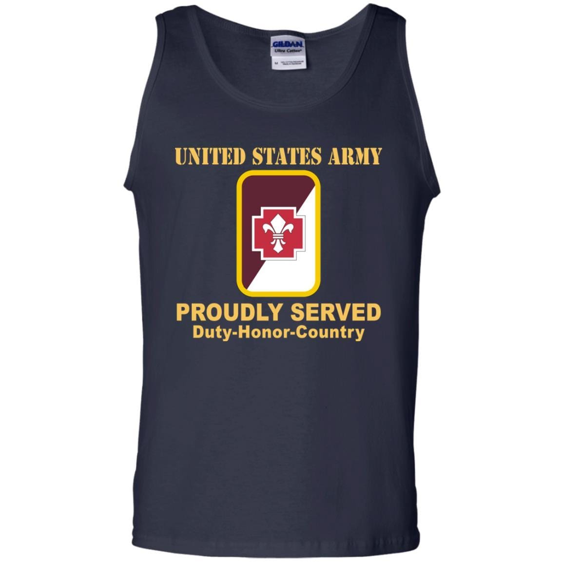 US ARMY 62ND MEDICAL BRIGADE CSIB - Proudly Served T-Shirt On Front For Men-TShirt-Army-Veterans Nation