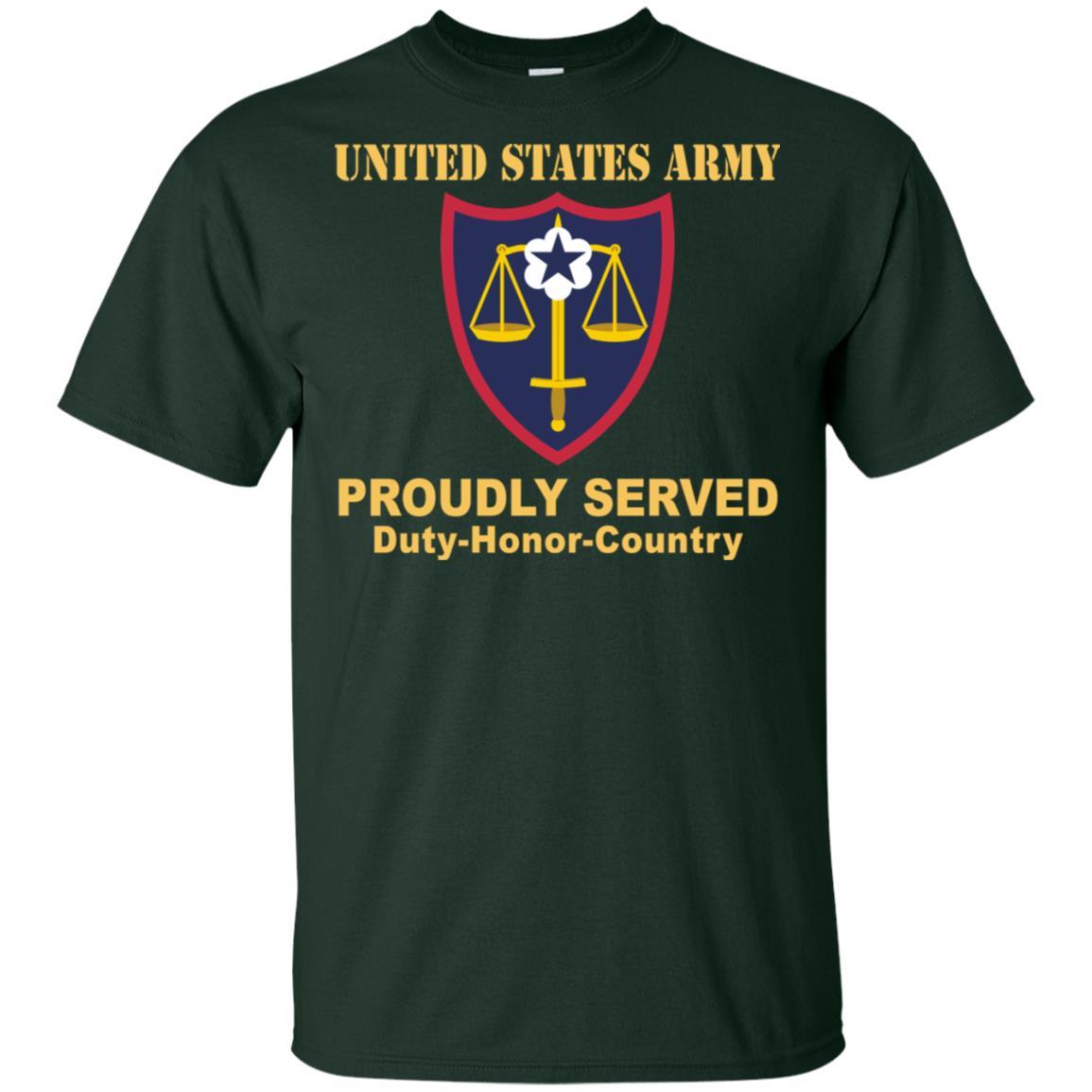 US ARMY TRIAL DEFENSE SERVICE- Proudly Served T-Shirt On Front For Men-TShirt-Army-Veterans Nation