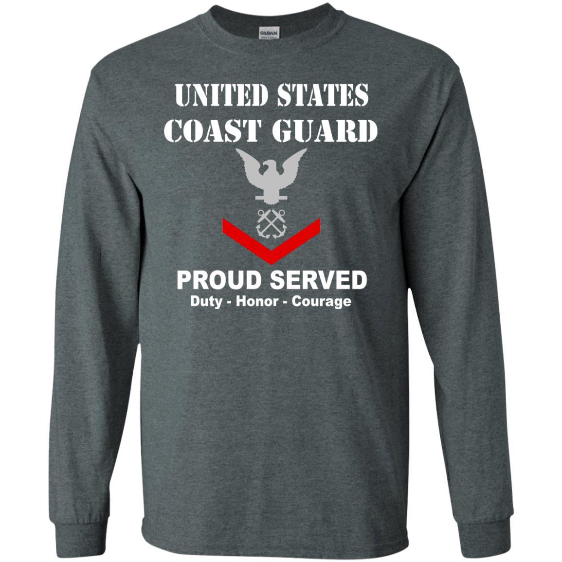US Coast Guard E-4 Petty Officer Third Class E4 PO3 Petty Officer Men Front USCG T Shirt-TShirt-USCG-Veterans Nation