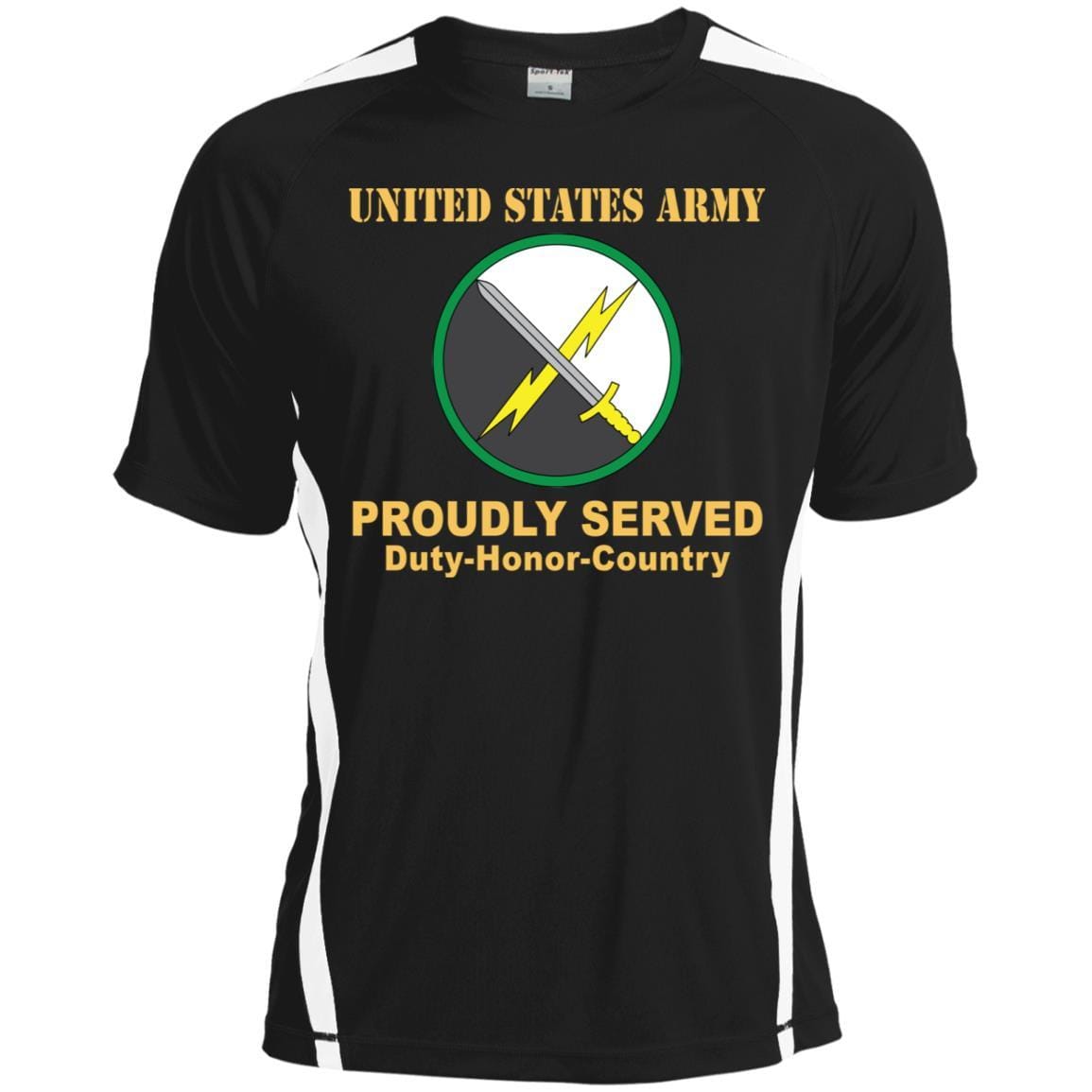 US ARMY 1ST INFORMATION OPERATIONS COMMAND- Proudly Served T-Shirt On Front For Men-TShirt-Army-Veterans Nation