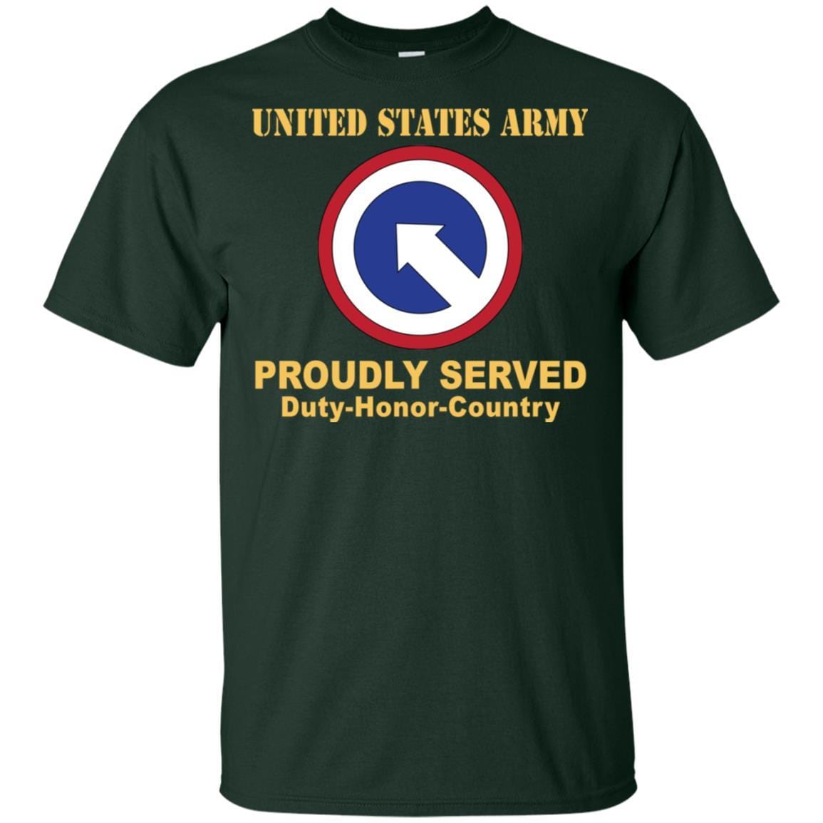 US ARMY 1ST SUSTAINMENT- Proudly Served T-Shirt On Front For Men-TShirt-Army-Veterans Nation