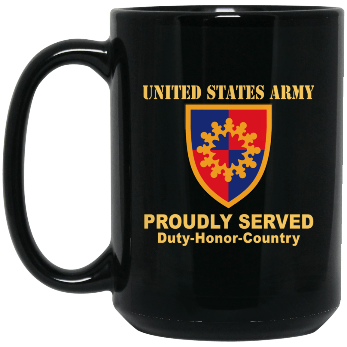 US ARMY 149TH MANEUVER ENHANCEMENT BRIGADE- 11 oz - 15 oz Black Mug-Mug-Army-CSIB-Veterans Nation