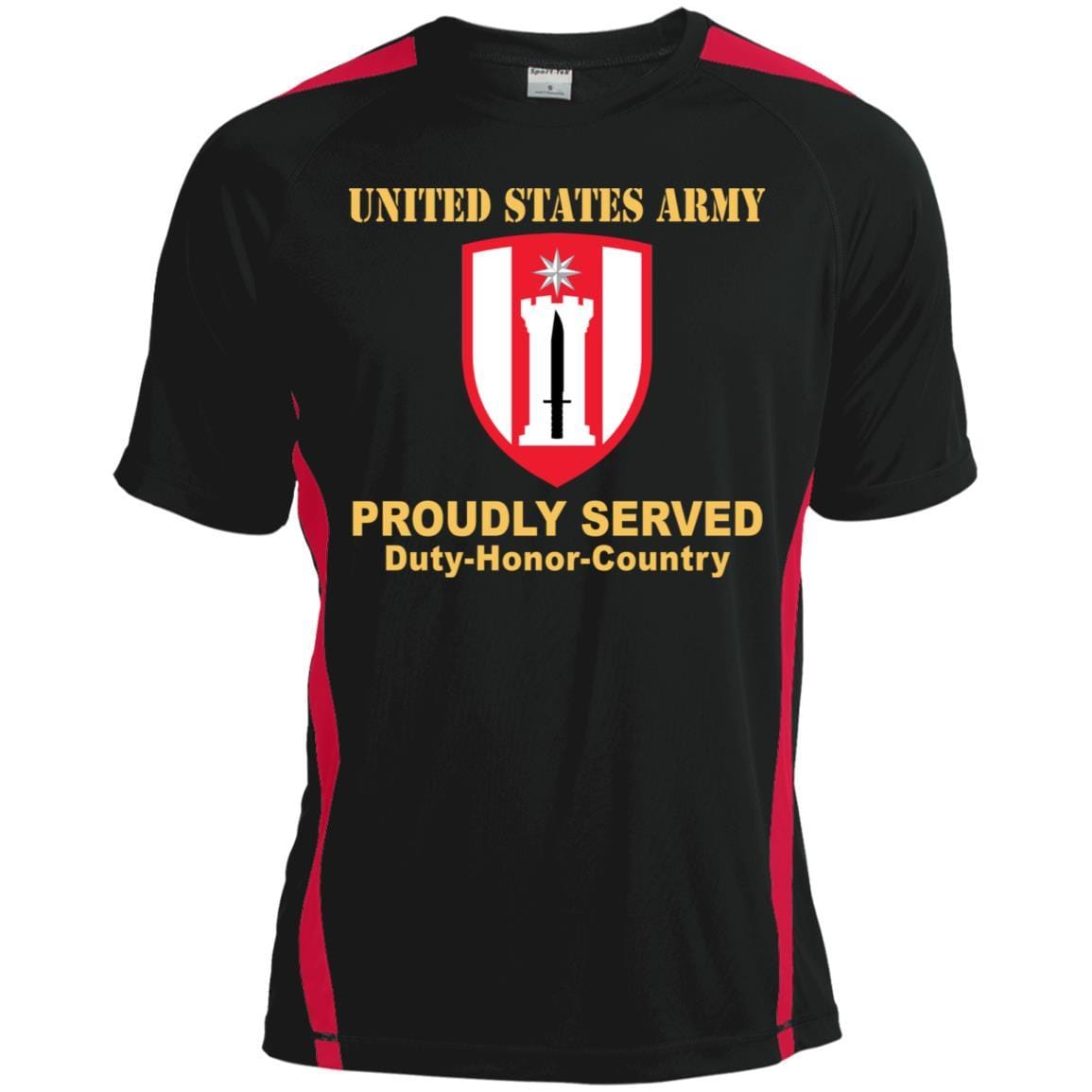 US ARMY 372ND ENGINEER BRIGADE- Proudly Served T-Shirt On Front For Men-TShirt-Army-Veterans Nation