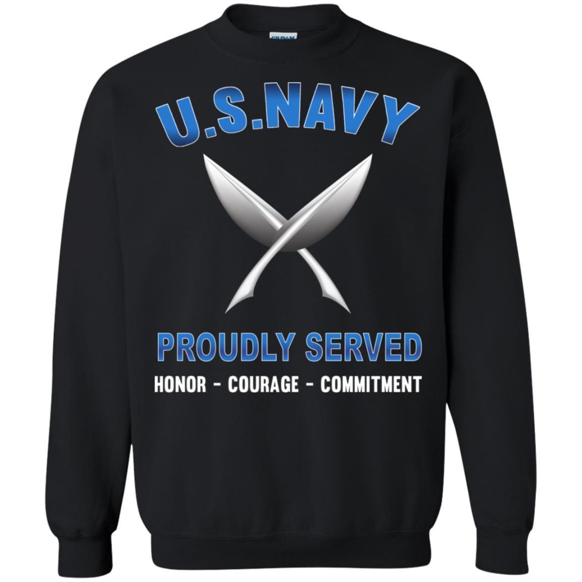 U.S Navy Yeoman Navy YN - Proudly Served T-Shirt For Men On Front-TShirt-Navy-Veterans Nation