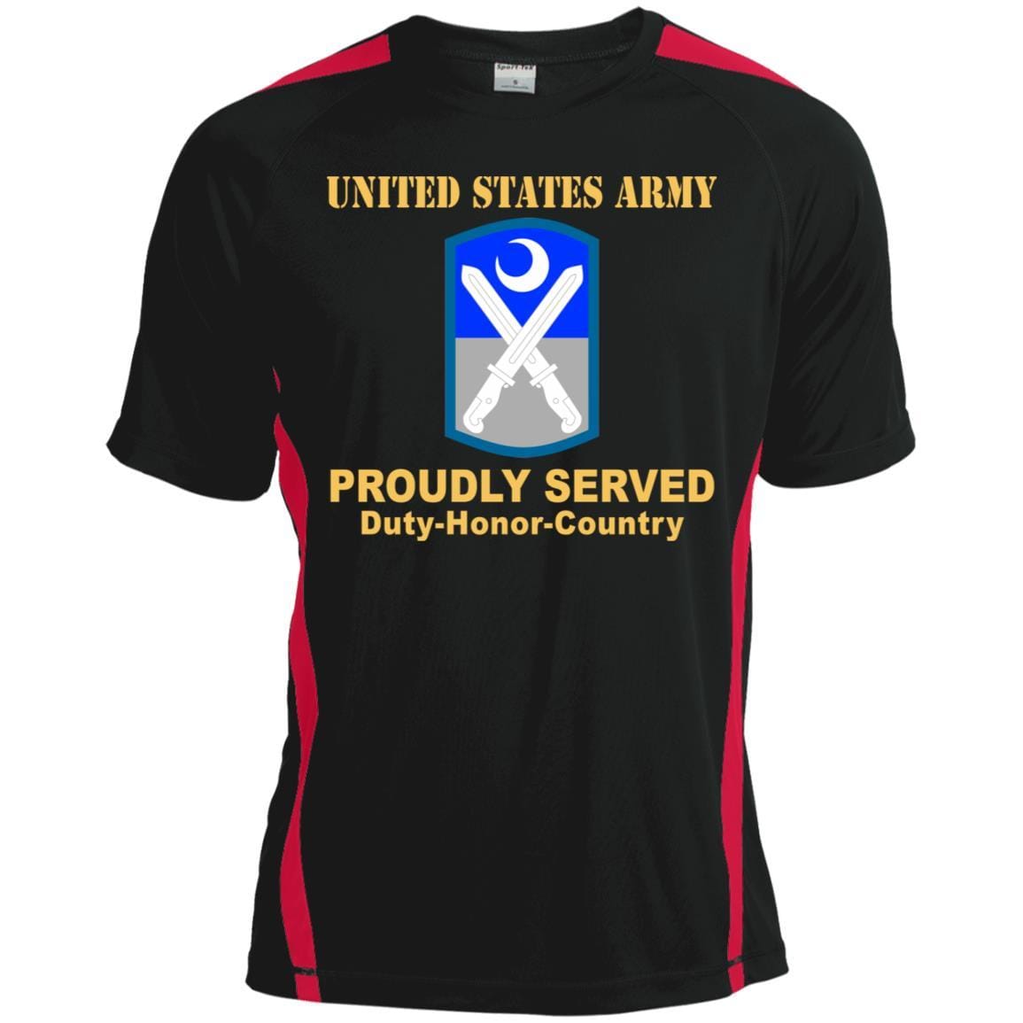 US ARMY 218TH MANEUVER ENHANCEMENT BRIGADE - Proudly Served T-Shirt On Front For Men-TShirt-Army-Veterans Nation