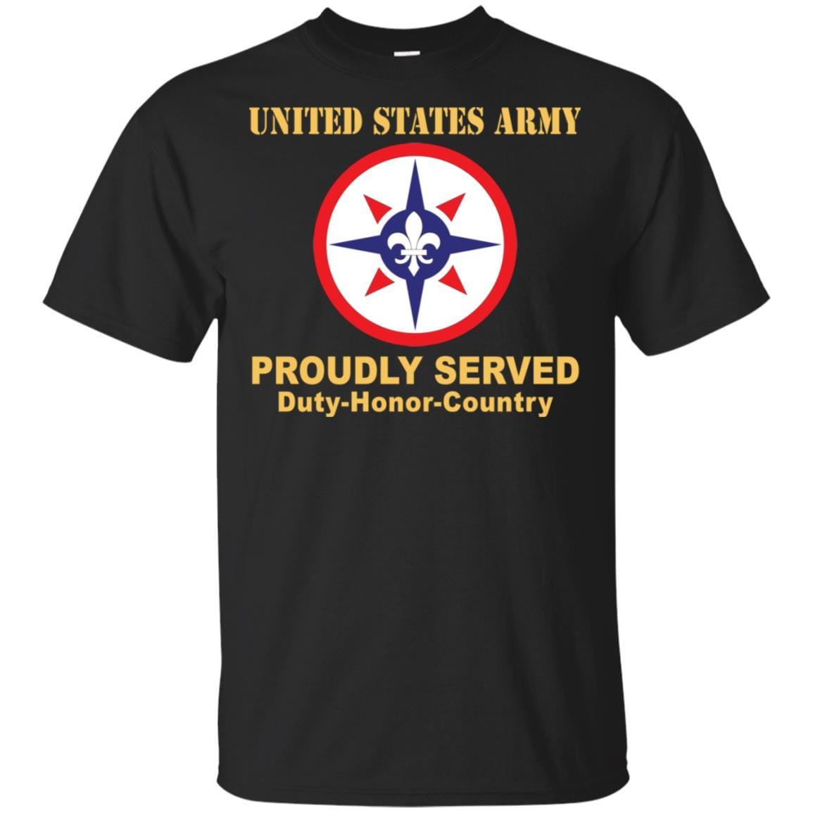 US ARMY 316TH SUSTAINMENT COMMAND- Proudly Served T-Shirt On Front For Men-TShirt-Army-Veterans Nation
