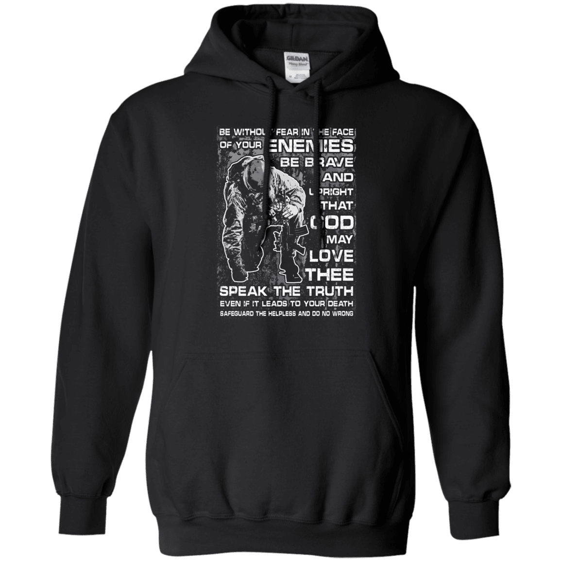Military T-Shirt "Be without Fear in The Face Men" Front-TShirt-General-Veterans Nation