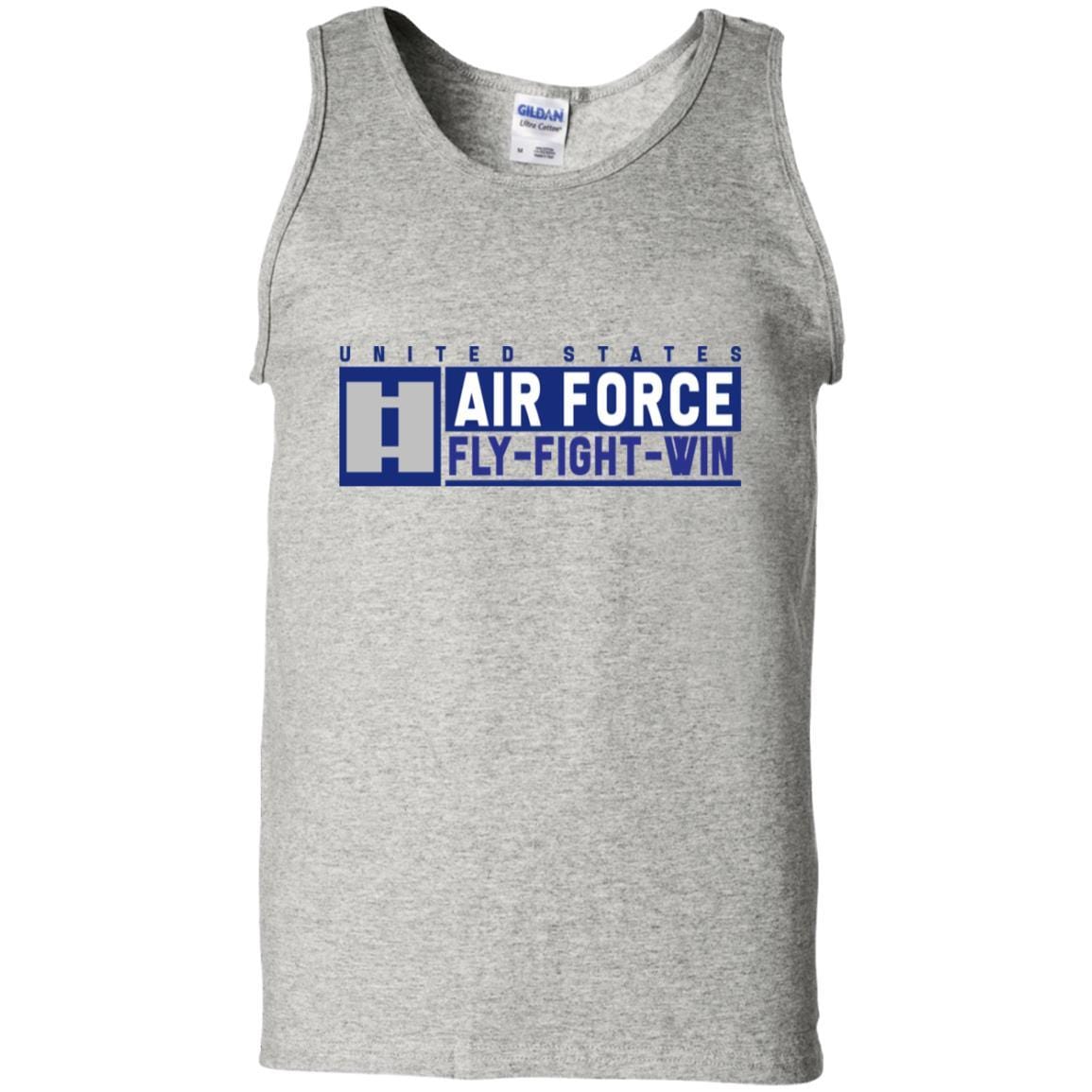 US Air Force O-3 Captain Fly - Fight - Win T-Shirt On Front For Men-TShirt-USAF-Veterans Nation
