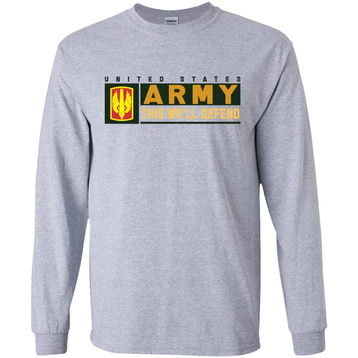 US Army 18TH FIELD ARTILLERY BRIGADE- This We'll Defend T-Shirt On Front For Men-TShirt-Army-Veterans Nation