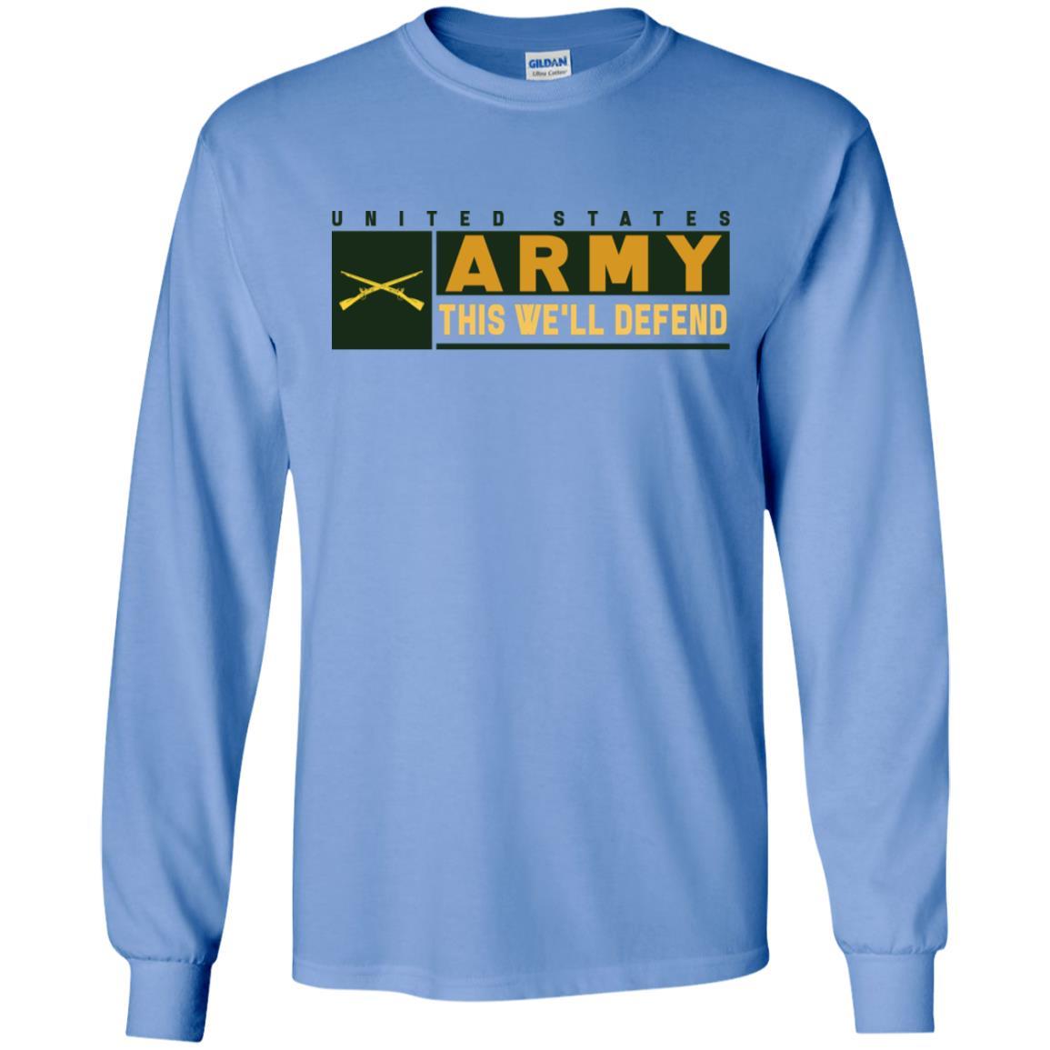 U.S. Army Infantry- This We'll Defend T-Shirt On Front For Men-TShirt-Army-Veterans Nation