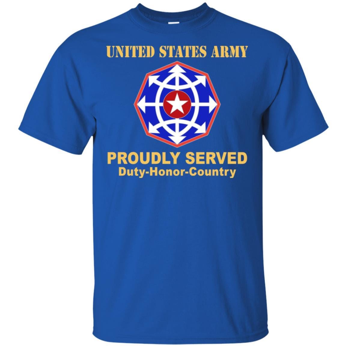 US ARMY CSIB CRIMINAL INVESTIGATION COMMAND- Proudly Served T-Shirt On Front For Men-TShirt-Army-Veterans Nation