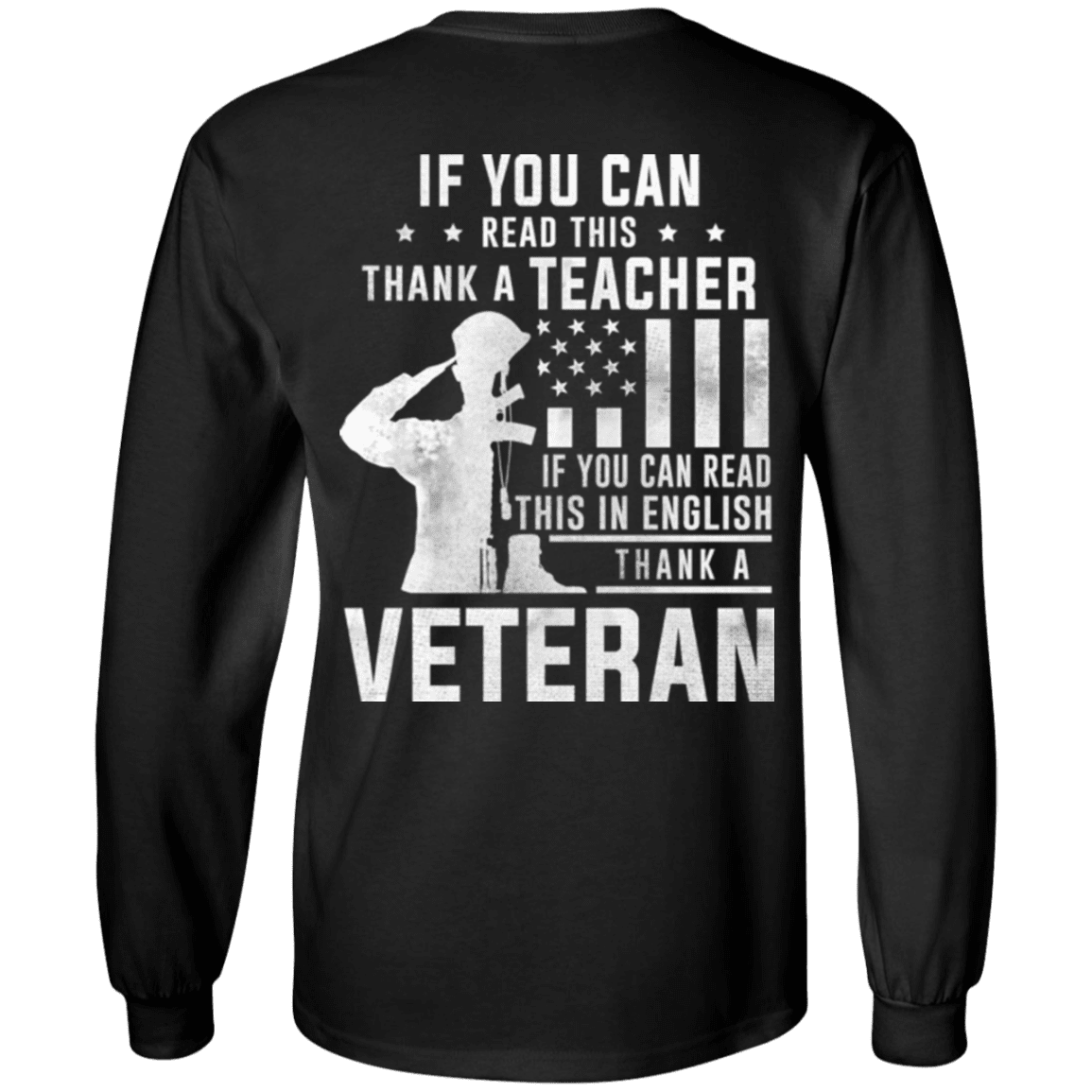 Military T-Shirt "Thank A Veteran"-TShirt-General-Veterans Nation