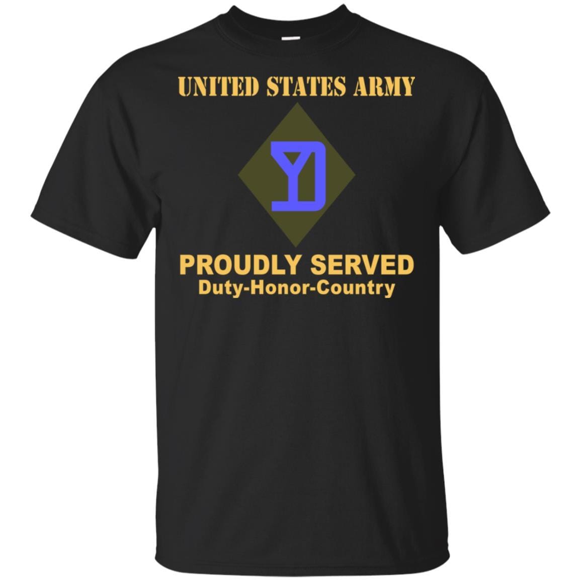 US ARMY 26TH MANEUVER ENHANCEMENT BRIGADE- Proudly Served T-Shirt On Front For Men-TShirt-Army-Veterans Nation