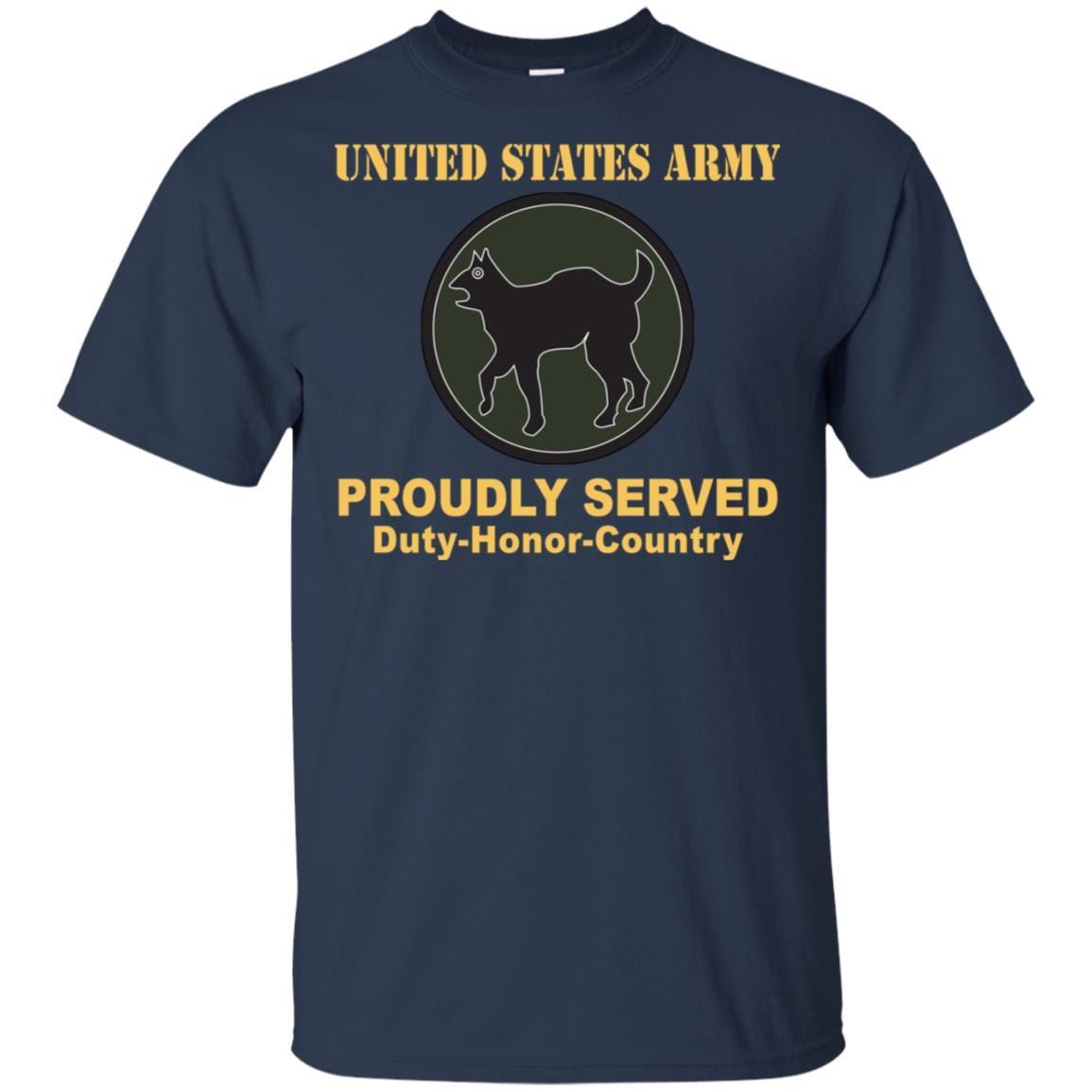 US ARMY 81 REGIONAL SUPPORT COMMAND - Proudly Served T-Shirt On Front For Men-TShirt-Army-Veterans Nation