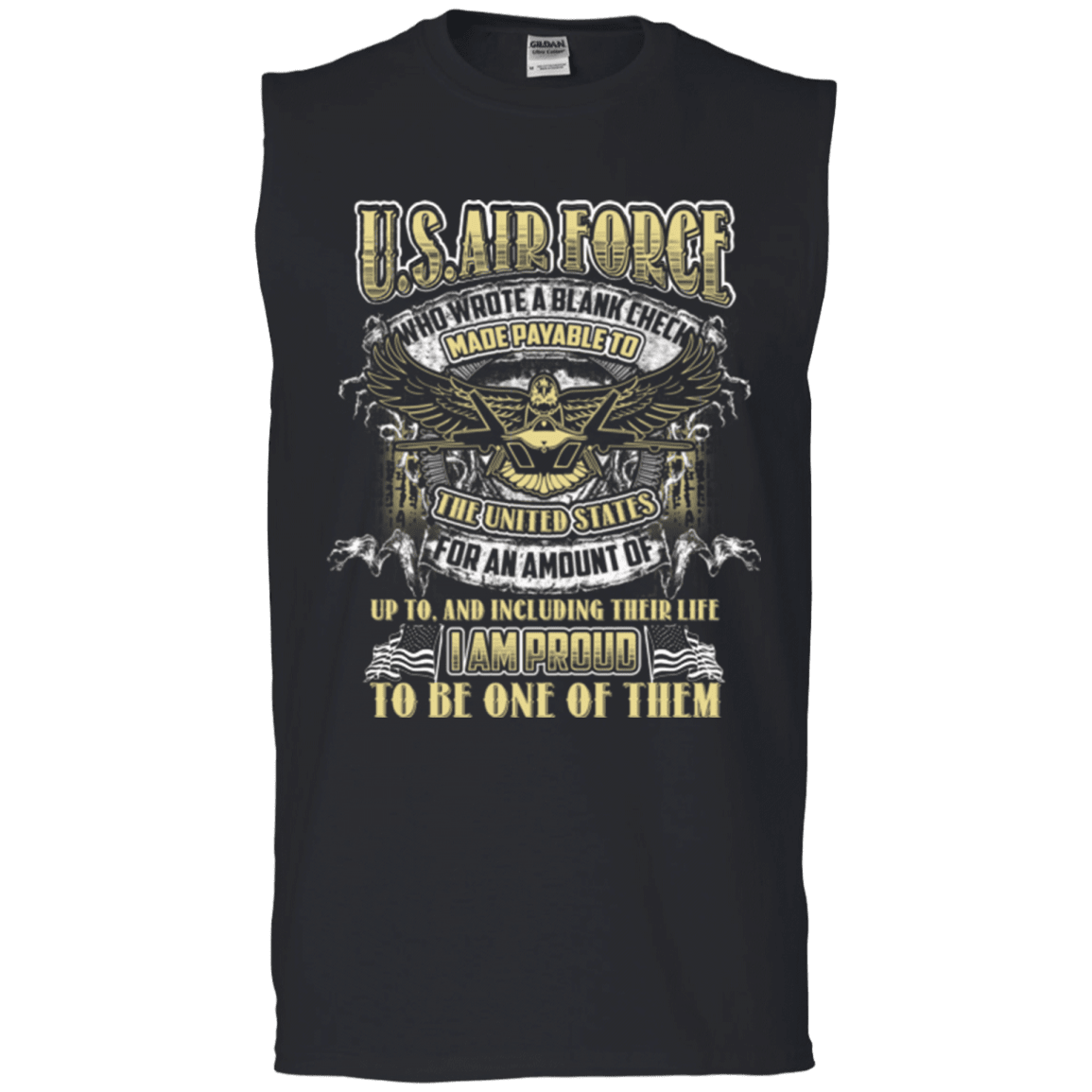 Military T-Shirt "Proud To Be U.S.Air Force"-TShirt-General-Veterans Nation