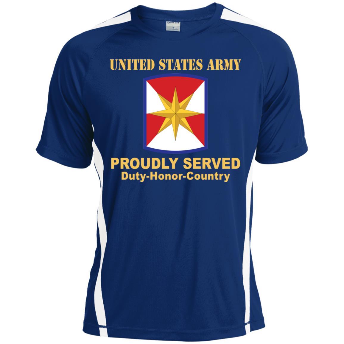 US ARMY 347TH REGIONAL SUPPORT GROUP- Proudly Served T-Shirt On Front For Men-TShirt-Army-Veterans Nation