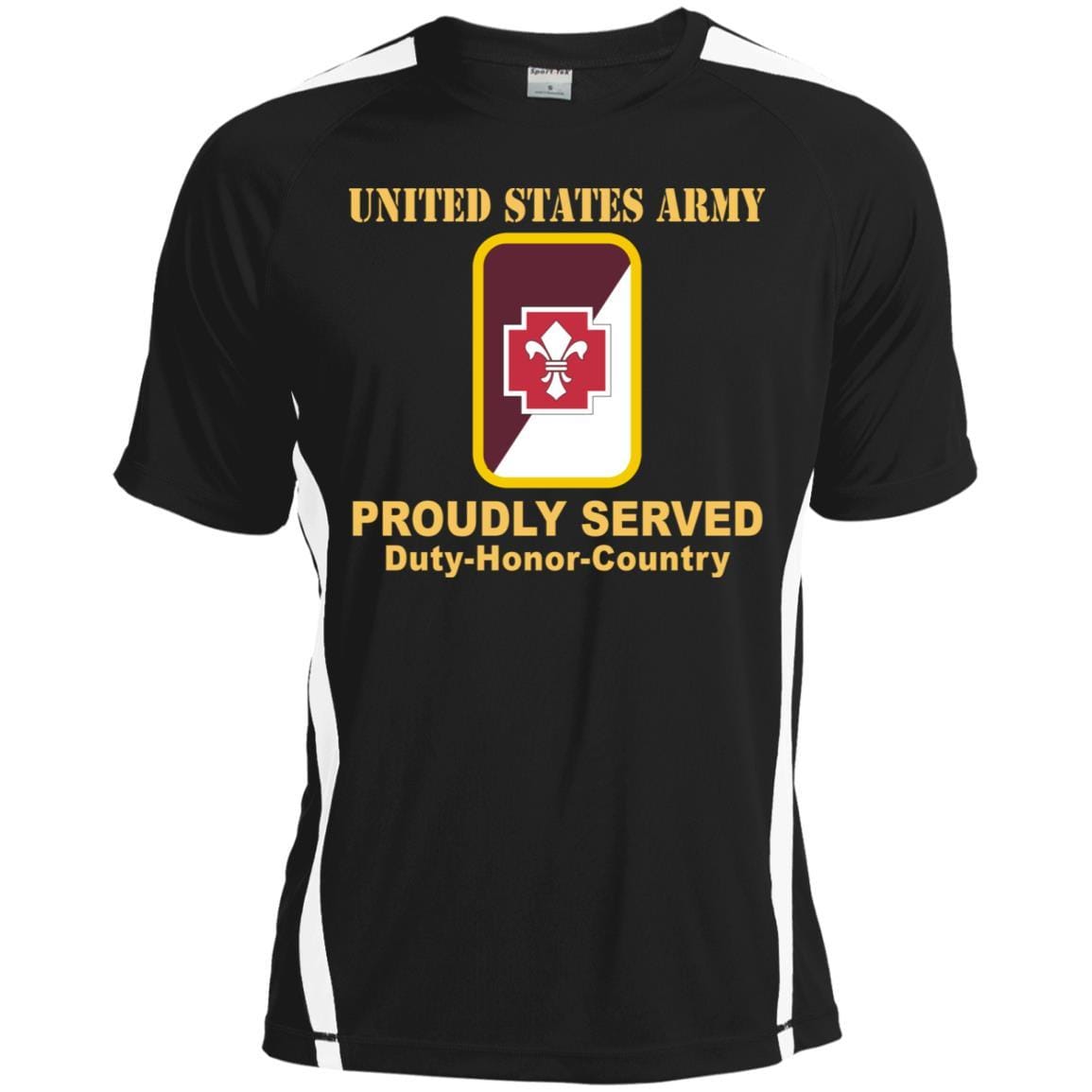 US ARMY 62ND MEDICAL BRIGADE CSIB - Proudly Served T-Shirt On Front For Men-TShirt-Army-Veterans Nation