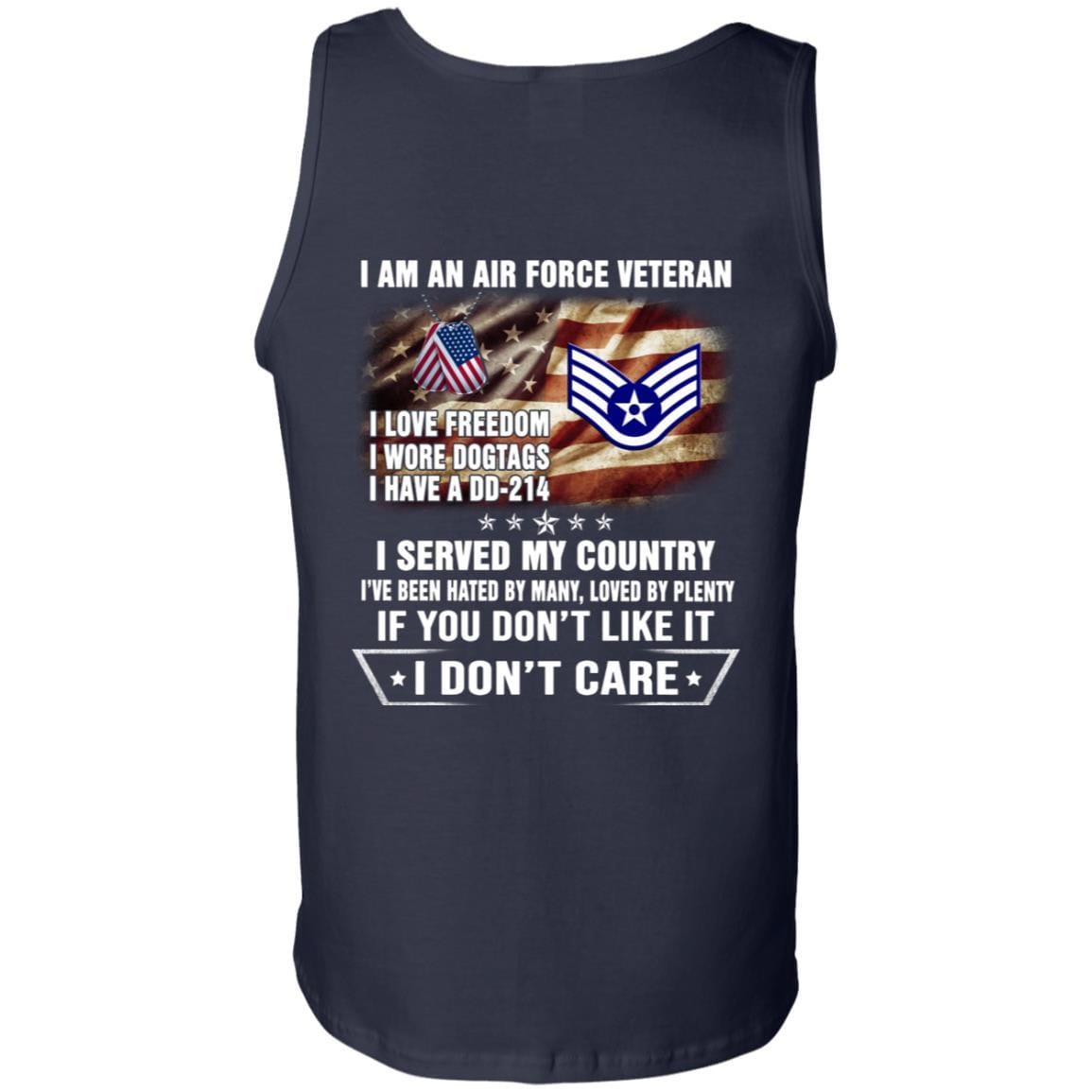 I Am An Air Force E-5 Staff Sergeant SSgt E5 Noncommissioned Officer Ranks AF Rank Veteran T-Shirt On Back-TShirt-USAF-Veterans Nation