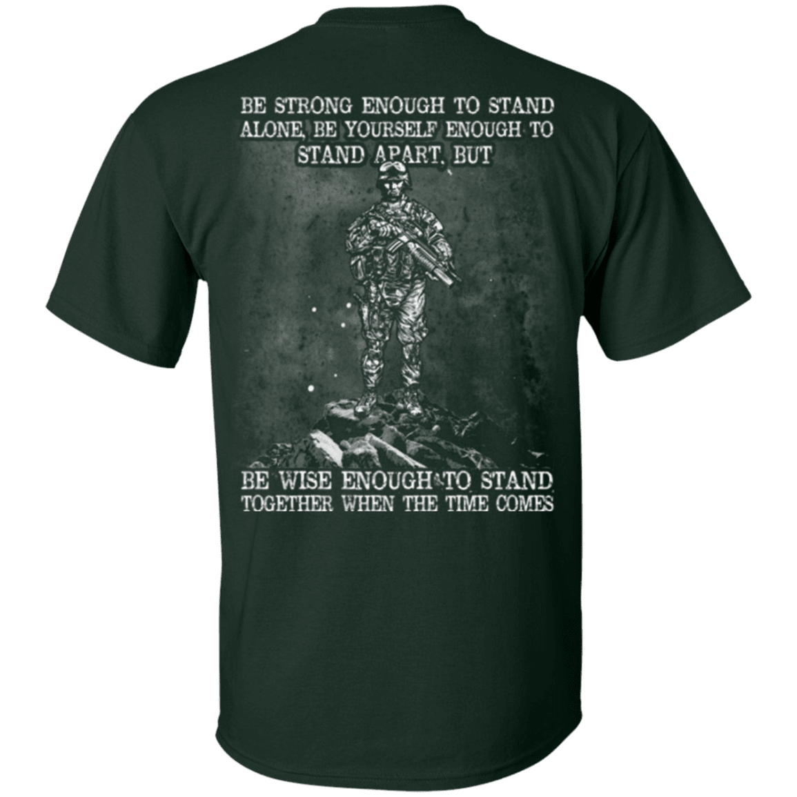 Military T-Shirt "Strong Enough To Stand Together Veteran"-TShirt-General-Veterans Nation