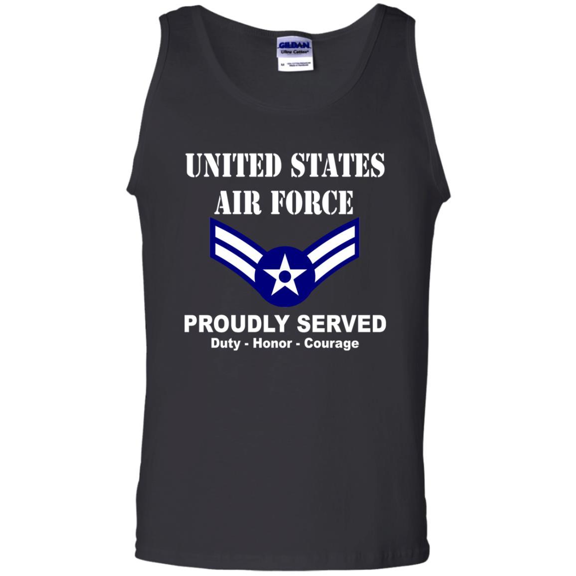 US Air Force E-3 Airman First Class A1C E3 Ranks Enlisted Airman Men Front T Shirt For Air Force-TShirt-USAF-Veterans Nation