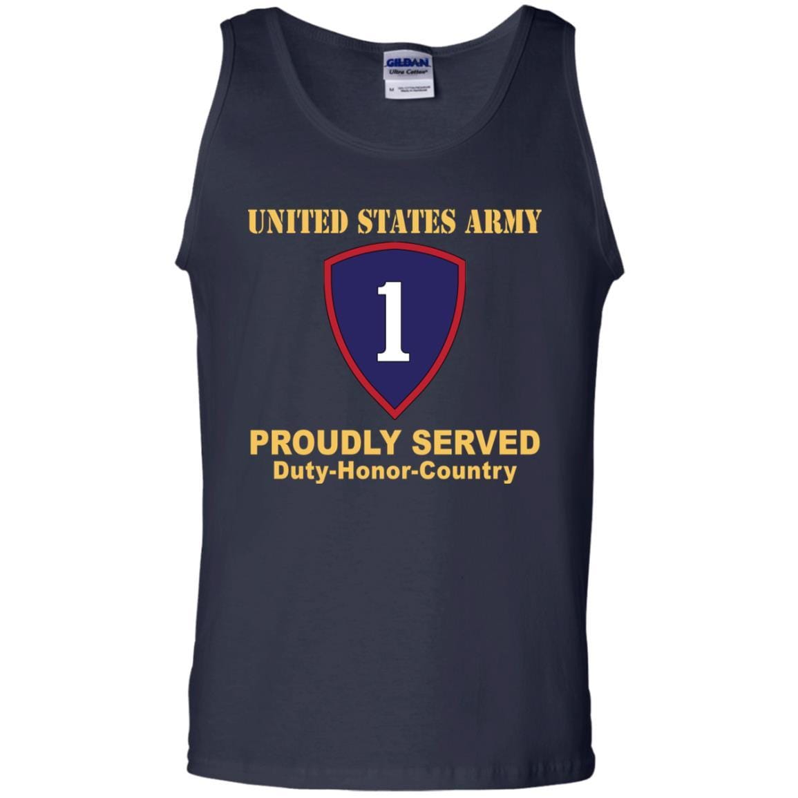 US ARMY 1ST PERSONNEL COMMAND- Proudly Served T-Shirt On Front For Men-TShirt-Army-Veterans Nation