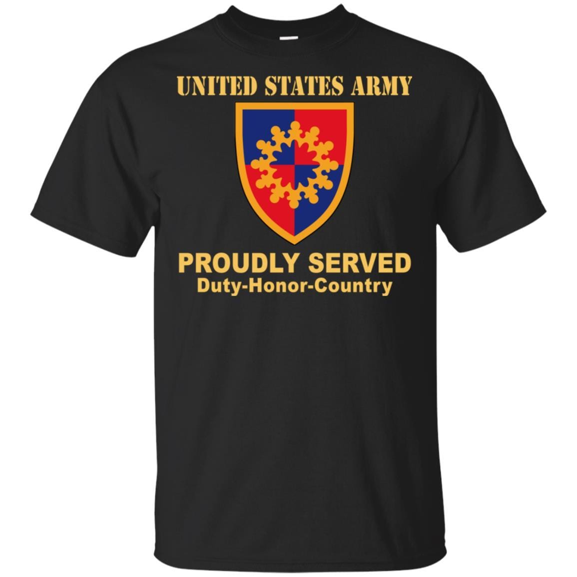 US ARMY 149TH MANEUVER ENHANCEMENT BRIGADE- Proudly Served T-Shirt On Front For Men-TShirt-Army-Veterans Nation