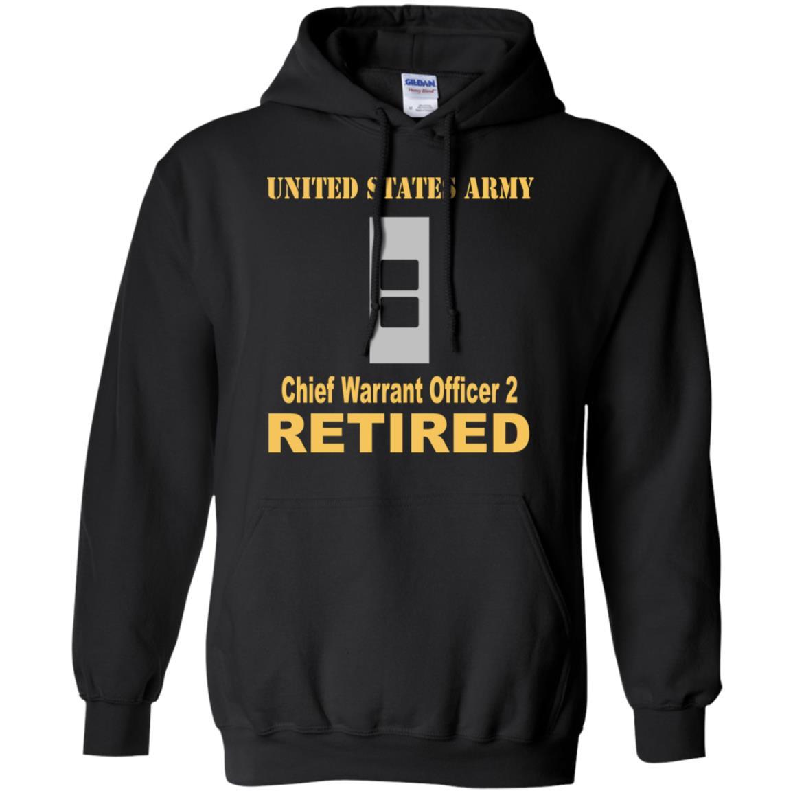 US Army W-2 Chief Warrant Officer 2 W2 CW2 Warrant Officer Retired Men T Shirt On Front-TShirt-Army-Veterans Nation
