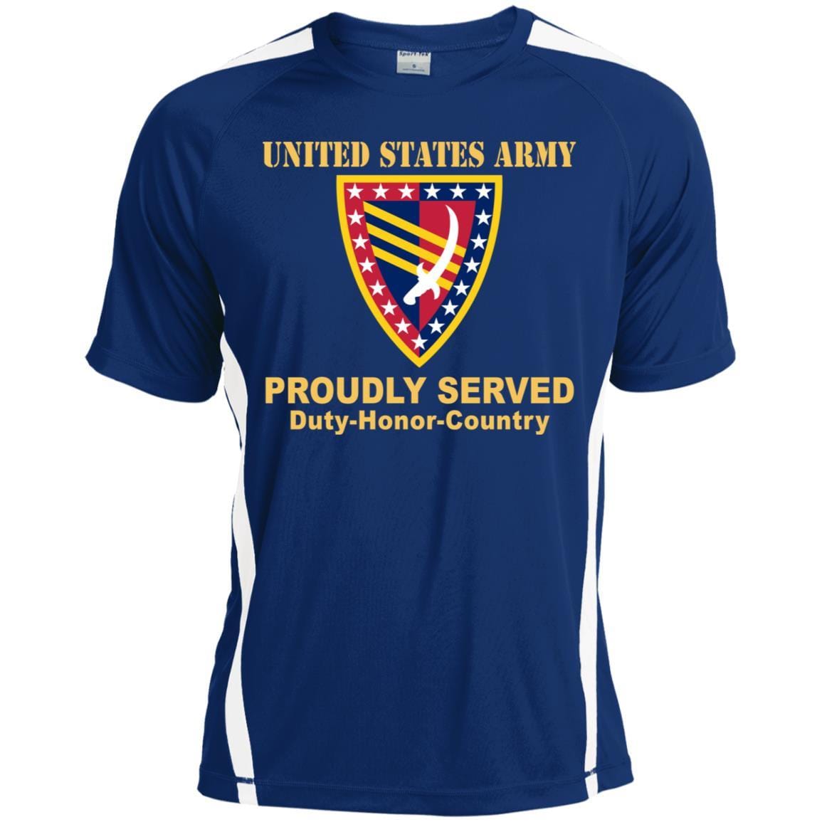 US ARMY 38 SUSTAINMENT BRIGADE - Proudly Served T-Shirt On Front For Men-TShirt-Army-Veterans Nation