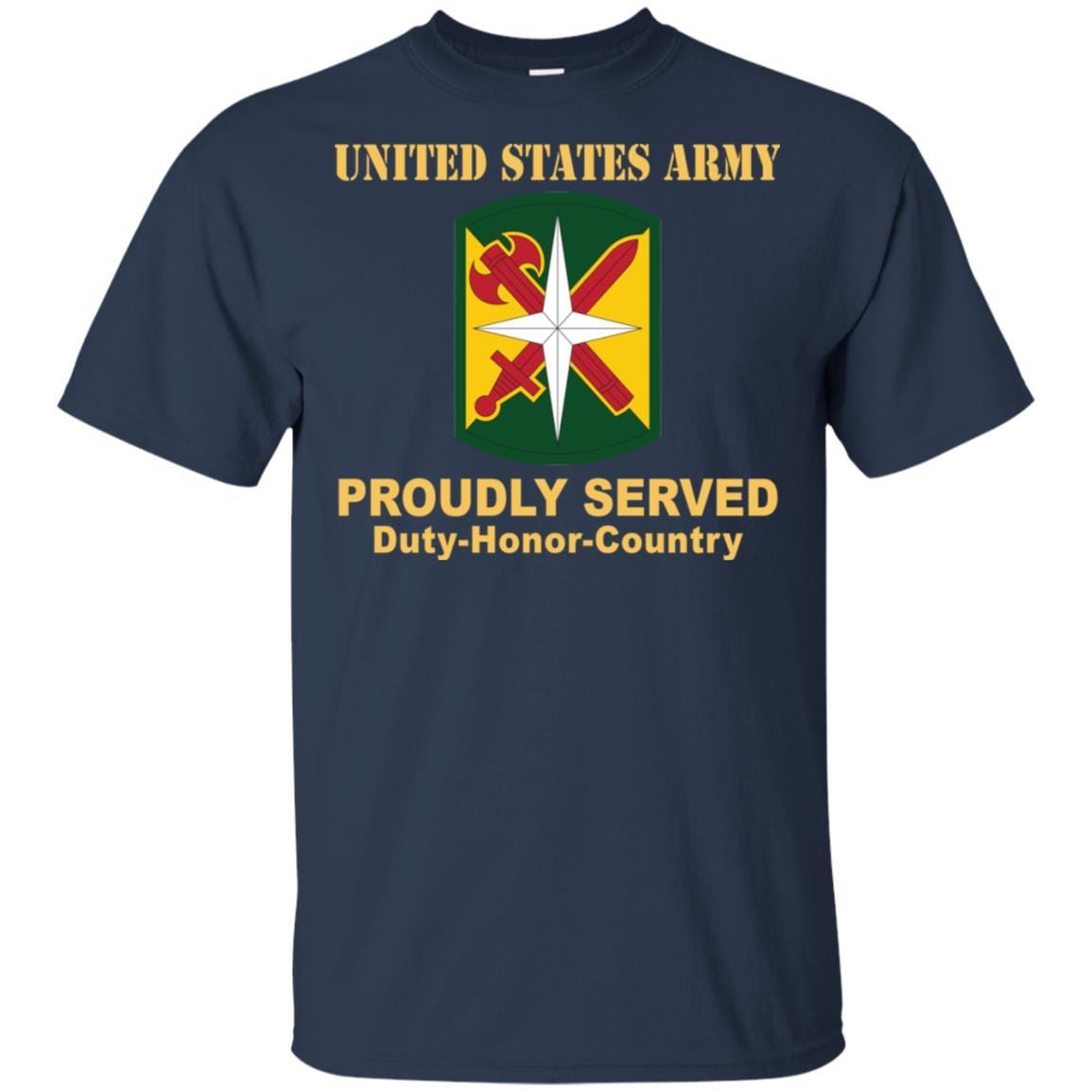 US ARMY 14TH MILITARY POLICE BRIGADE- Proudly Served T-Shirt On Front For Men-TShirt-Army-Veterans Nation