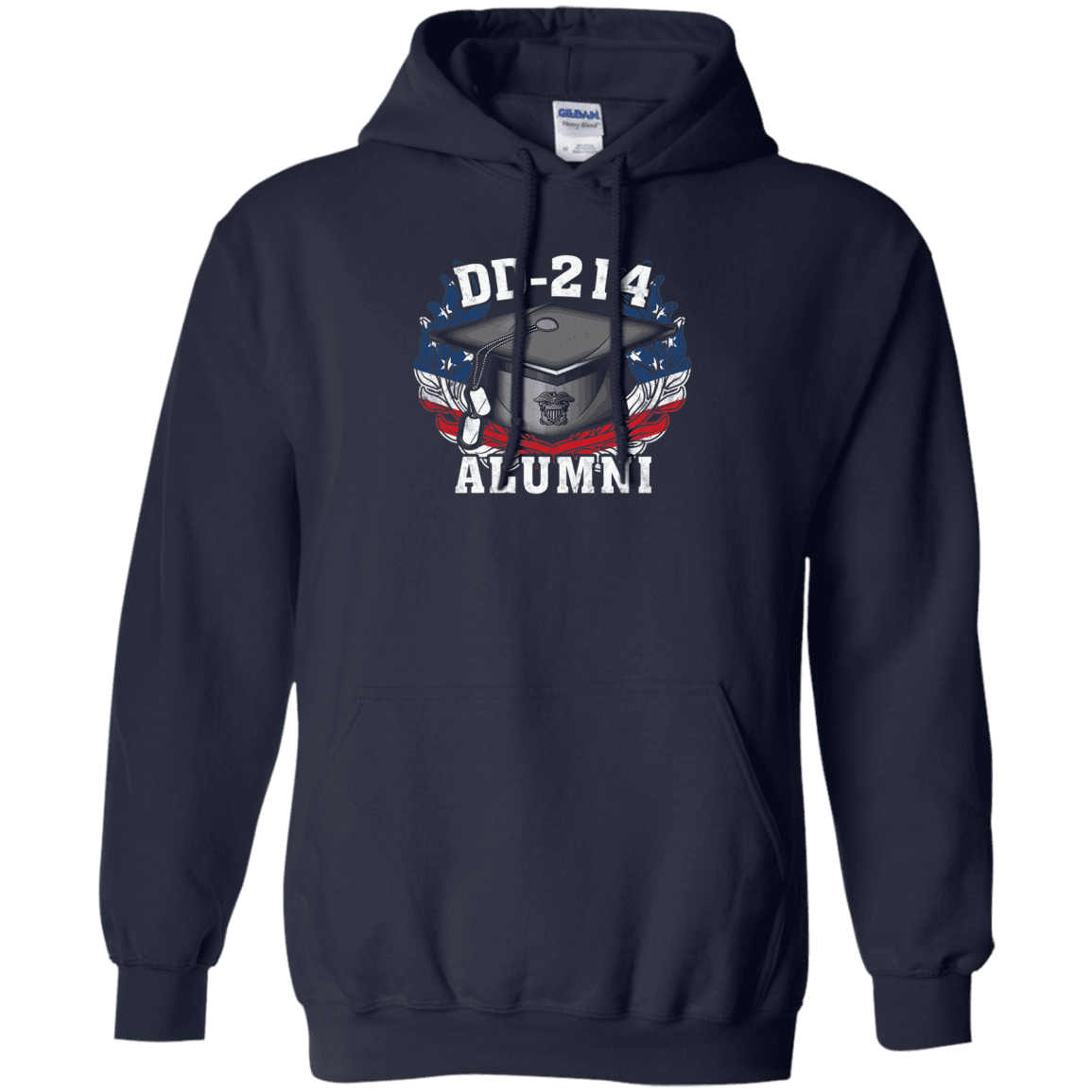 DD 214 Alumni Navy Veteran Men Front T Shirts-TShirt-Navy-Veterans Nation